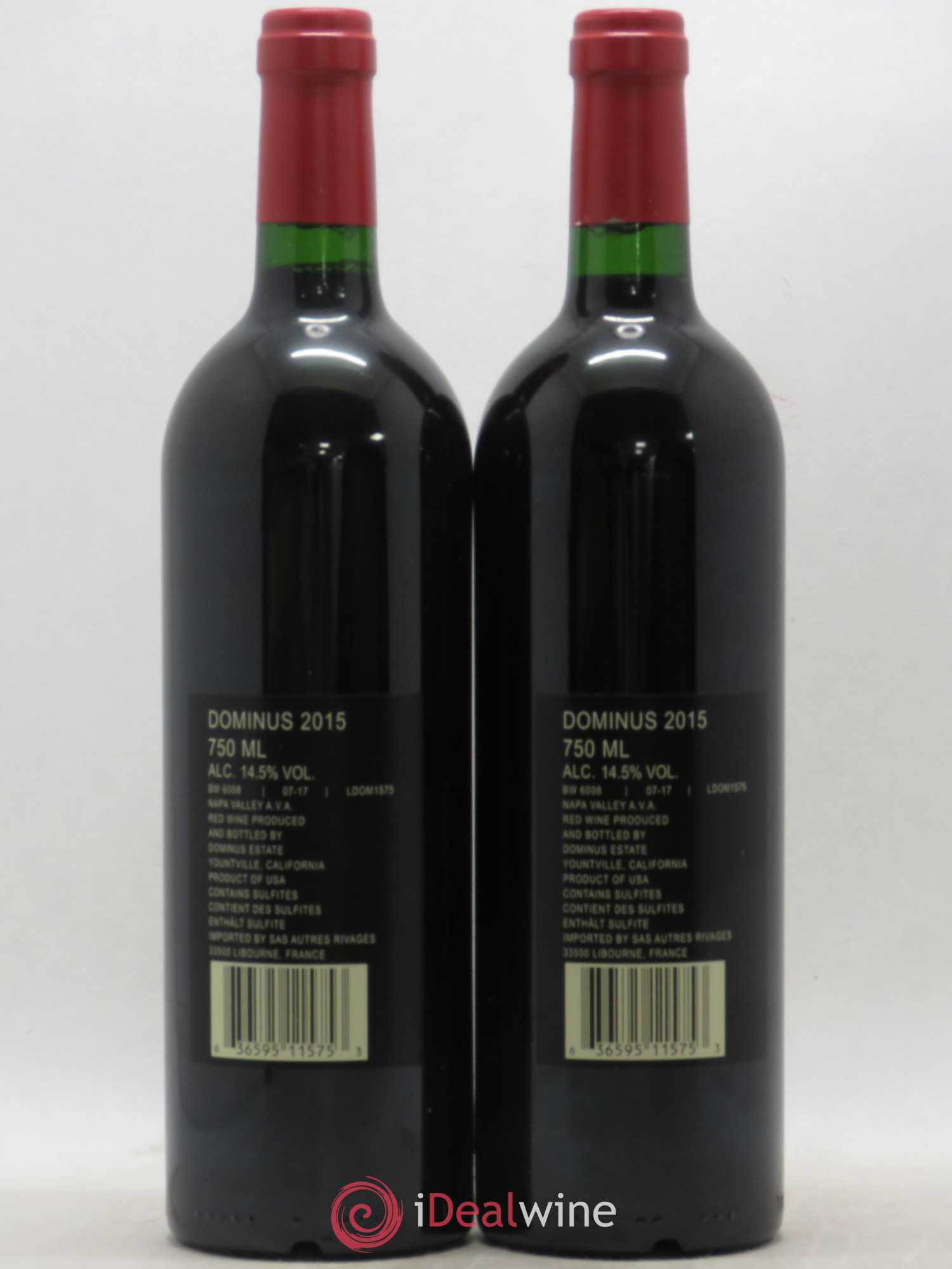 Napa Valley Dominus Christian Moueix 2015 - Lot de 2 bouteilles - 1