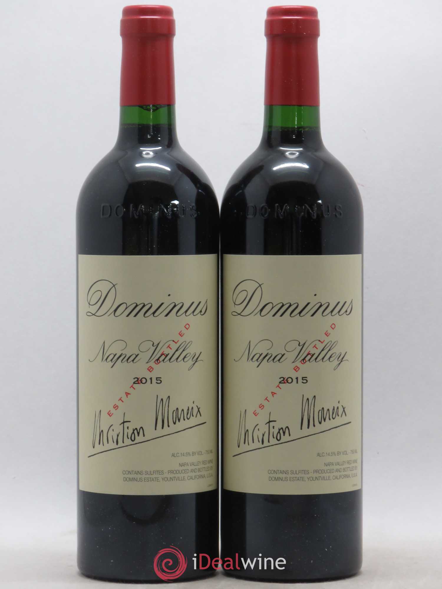 Napa Valley Dominus Christian Moueix 2015 - Lot de 2 bouteilles - 0