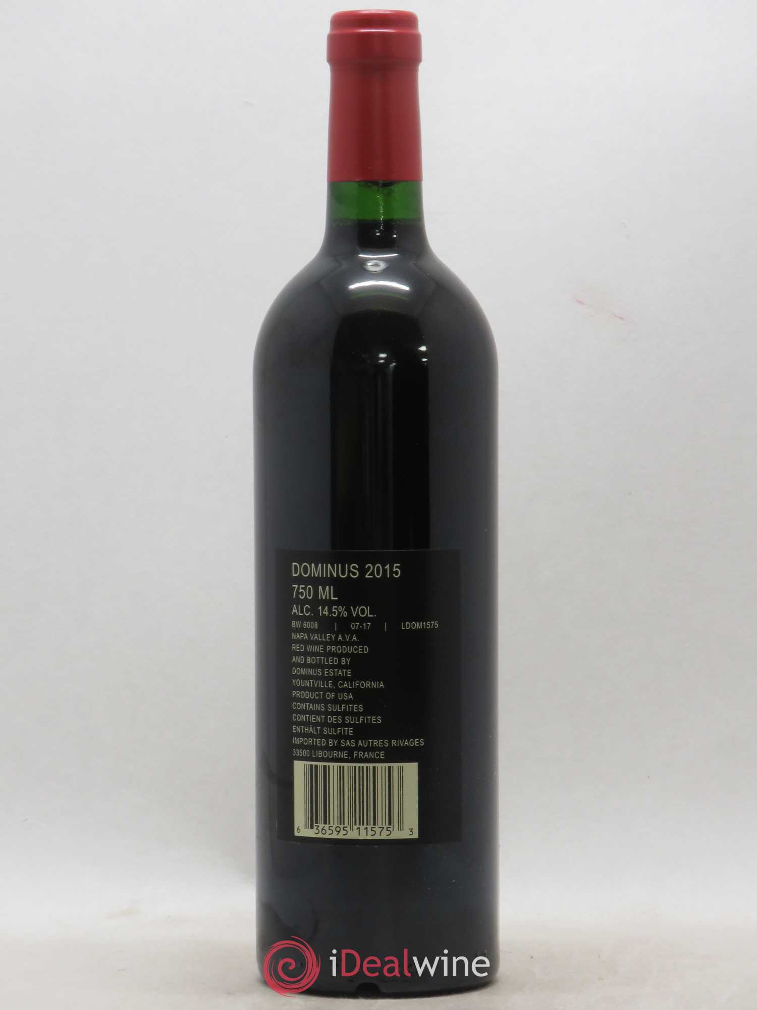 Napa Valley Dominus Christian Moueix 2015 - Lot de 1 bouteille - 1