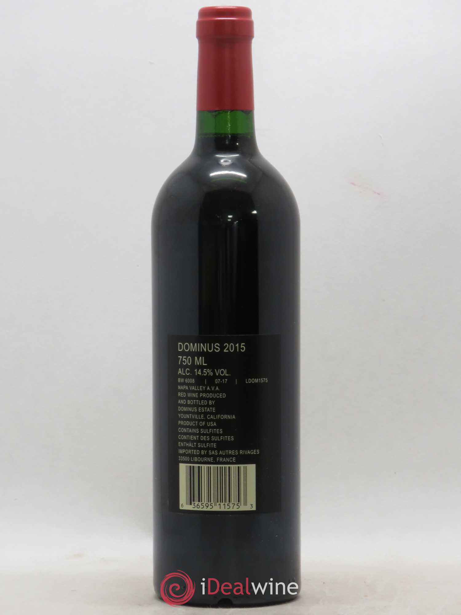 Napa Valley Dominus Christian Moueix 2015 - Lot de 1 bouteille - 1