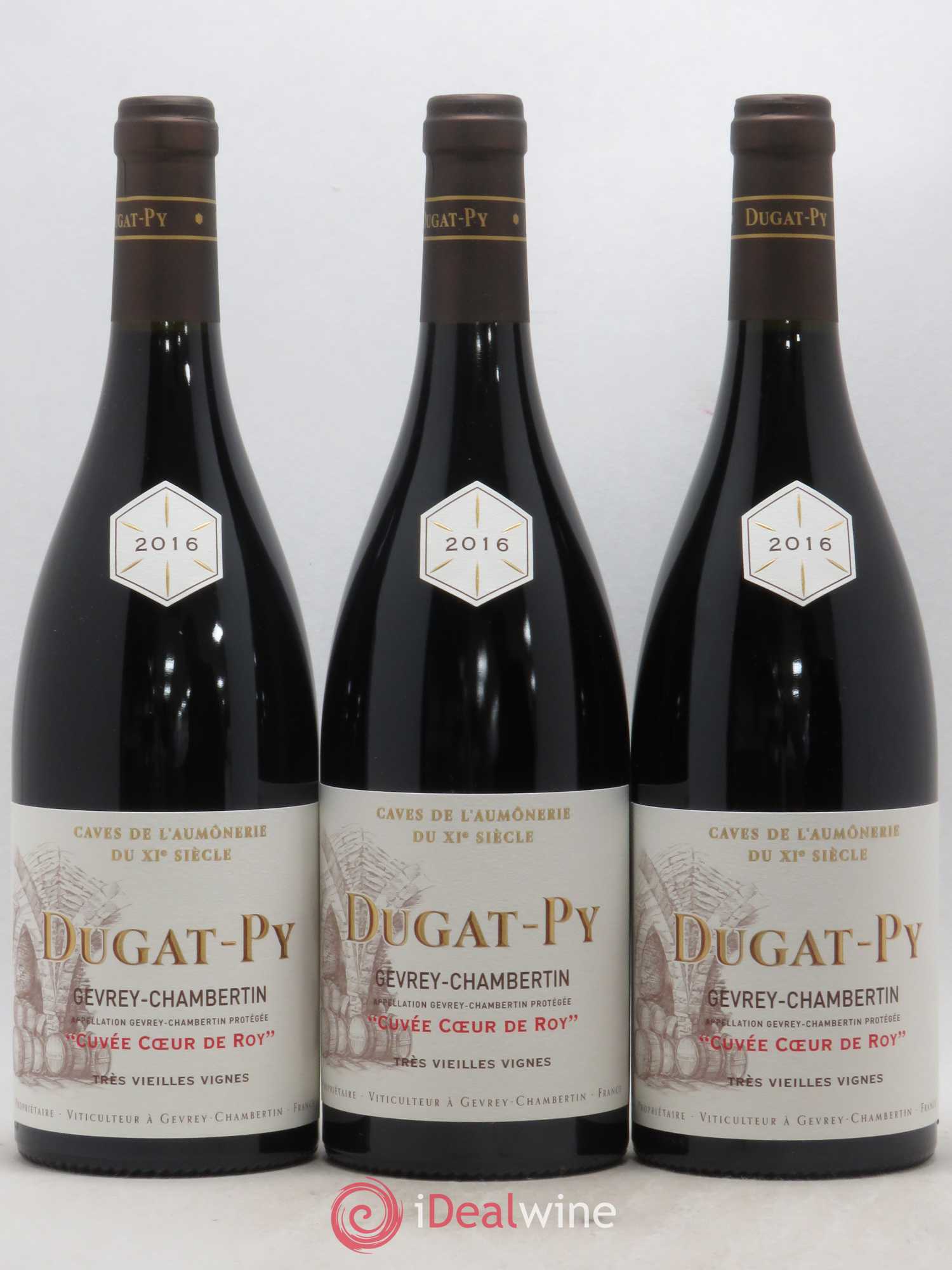 Gevrey-Chambertin Coeur de Roy Très Vieilles Vignes Dugat-Py 2016 - Lot de 3 bouteilles - 0