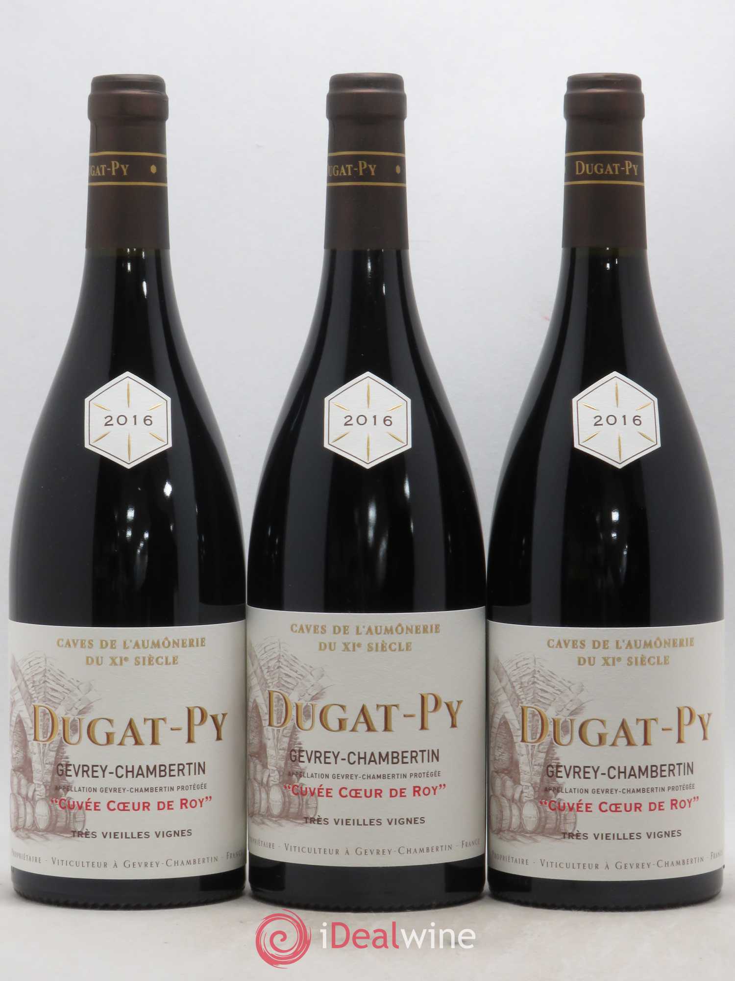 Gevrey-Chambertin Coeur de Roy Très Vieilles Vignes Dugat-Py 2016 - Lot de 3 bouteilles - 0