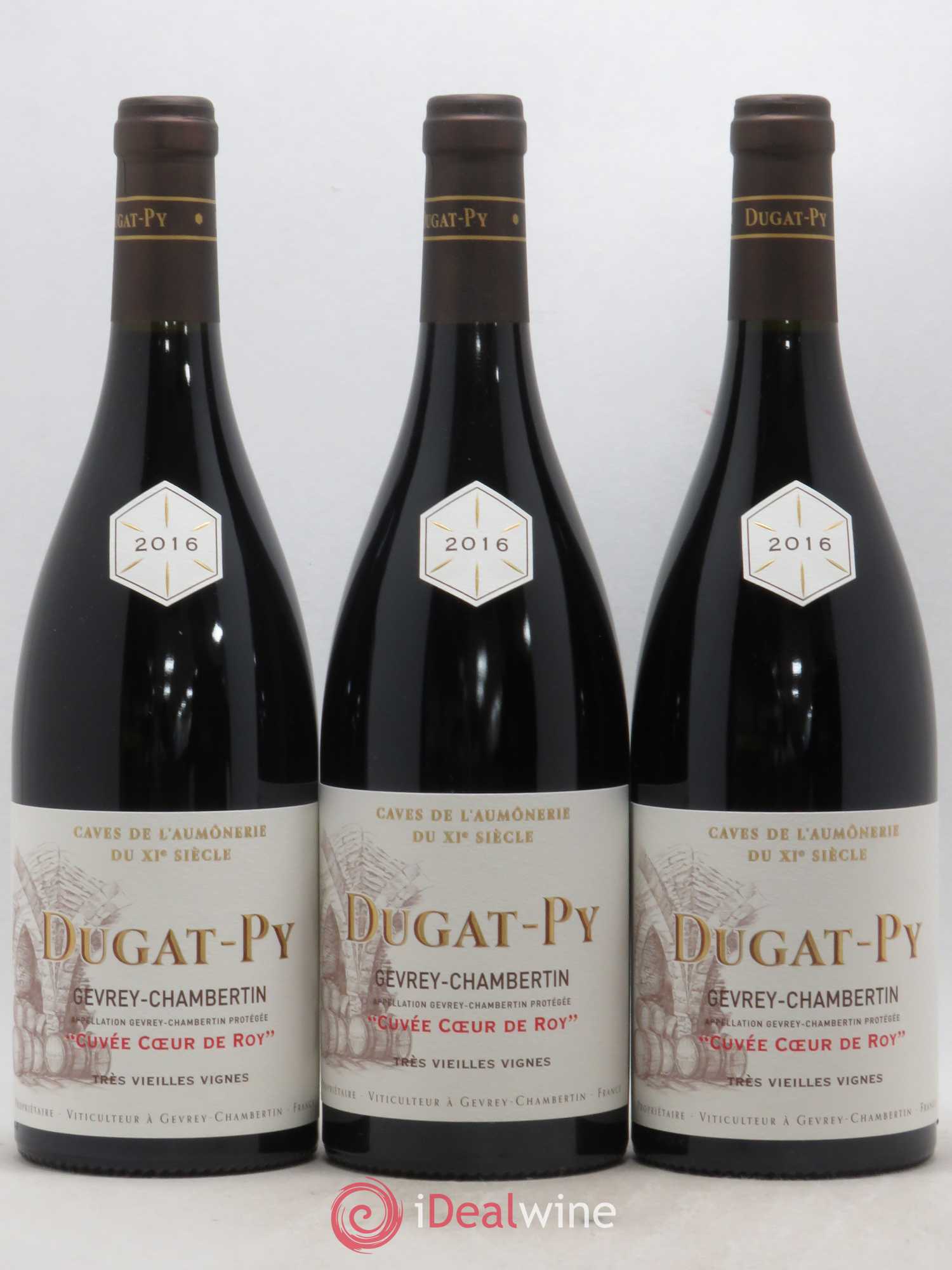 Gevrey-Chambertin Coeur de Roy Très Vieilles Vignes Dugat-Py 2016 - Lot de 3 bouteilles - 0