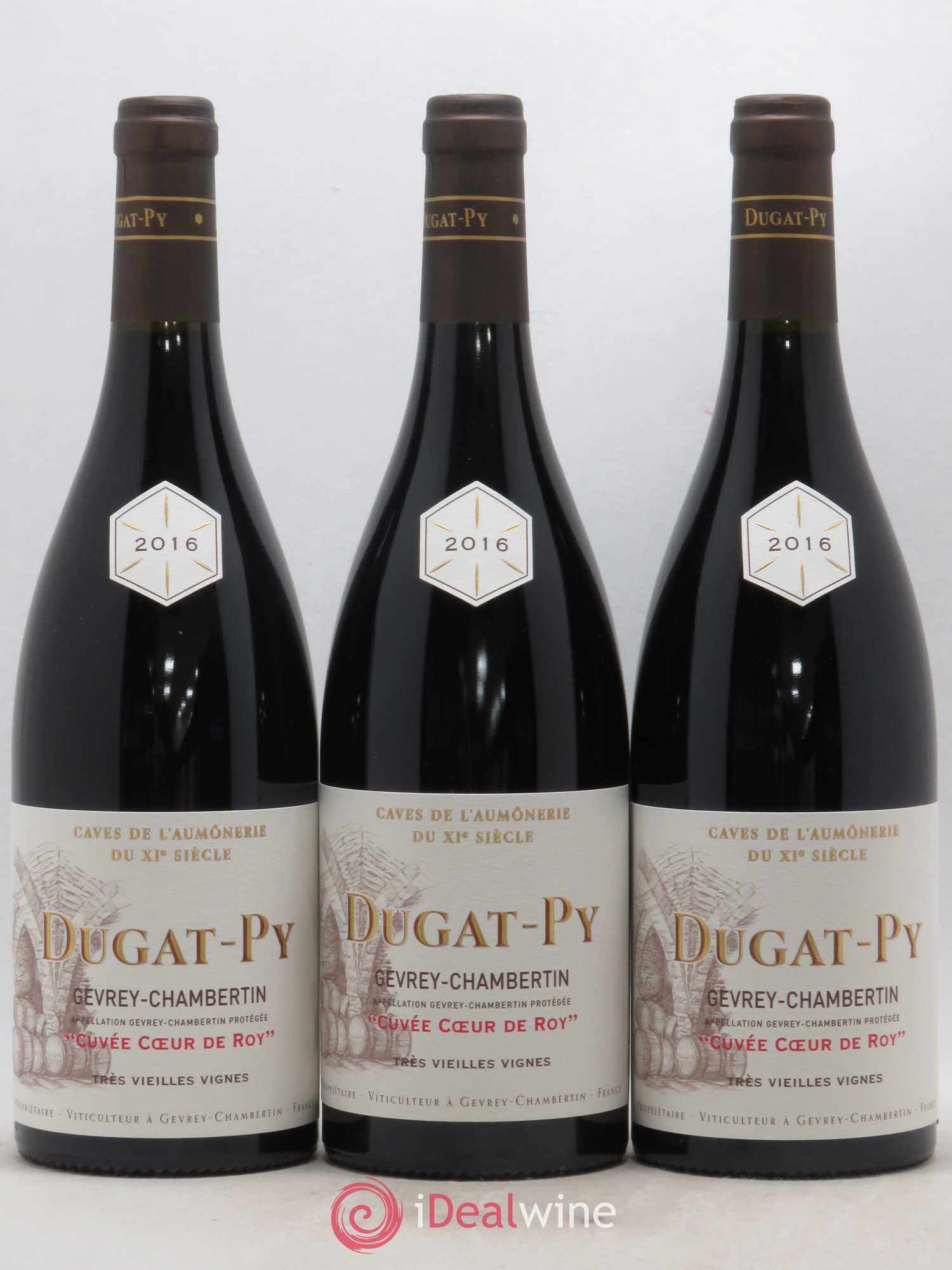 Gevrey-Chambertin Coeur de Roy Très Vieilles Vignes Dugat-Py 2016 - Lot de 3 bouteilles - 0