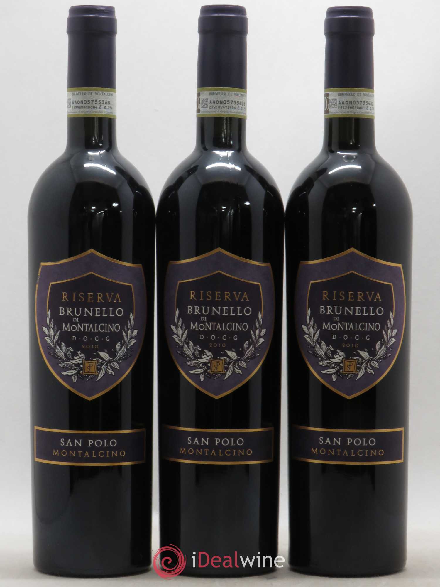 Brunello di Montalcino Riserva San Polo 2010 - Lot de 3 bouteilles - 0