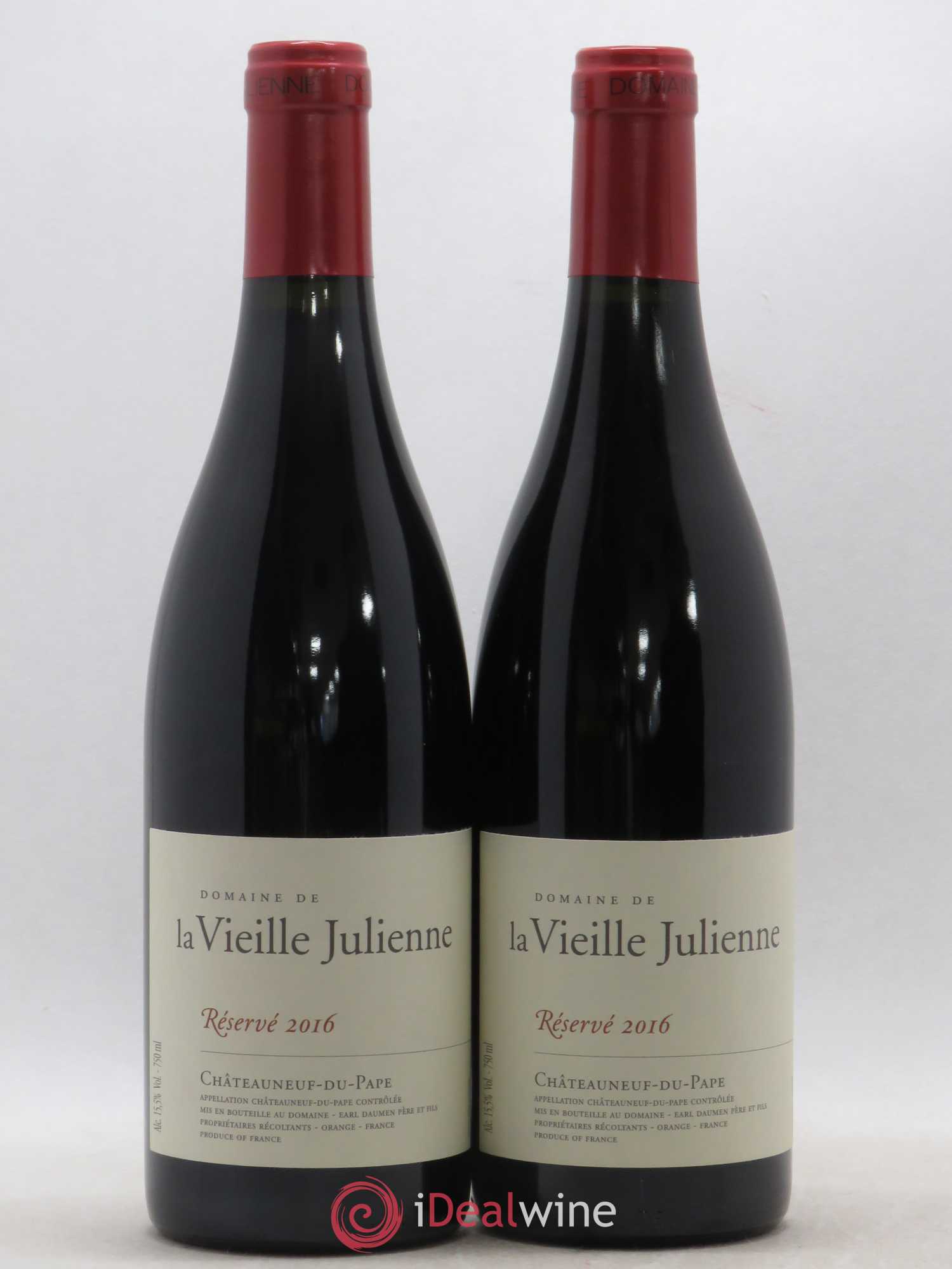 Châteauneuf-du-Pape Vieille Julienne (Domaine de la) Réservé Jean-Paul Daumen 2016 - Lot de 2 bouteilles - 0