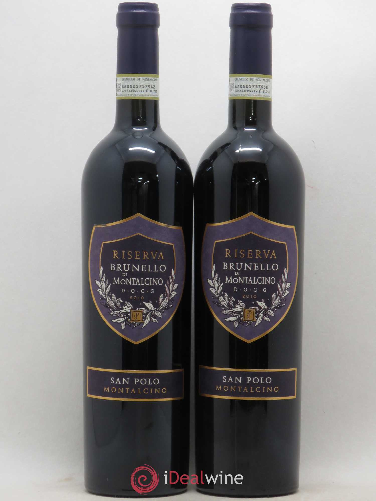 Brunello di Montalcino Riserva San Polo 2010 - Lot de 2 bouteilles - 0