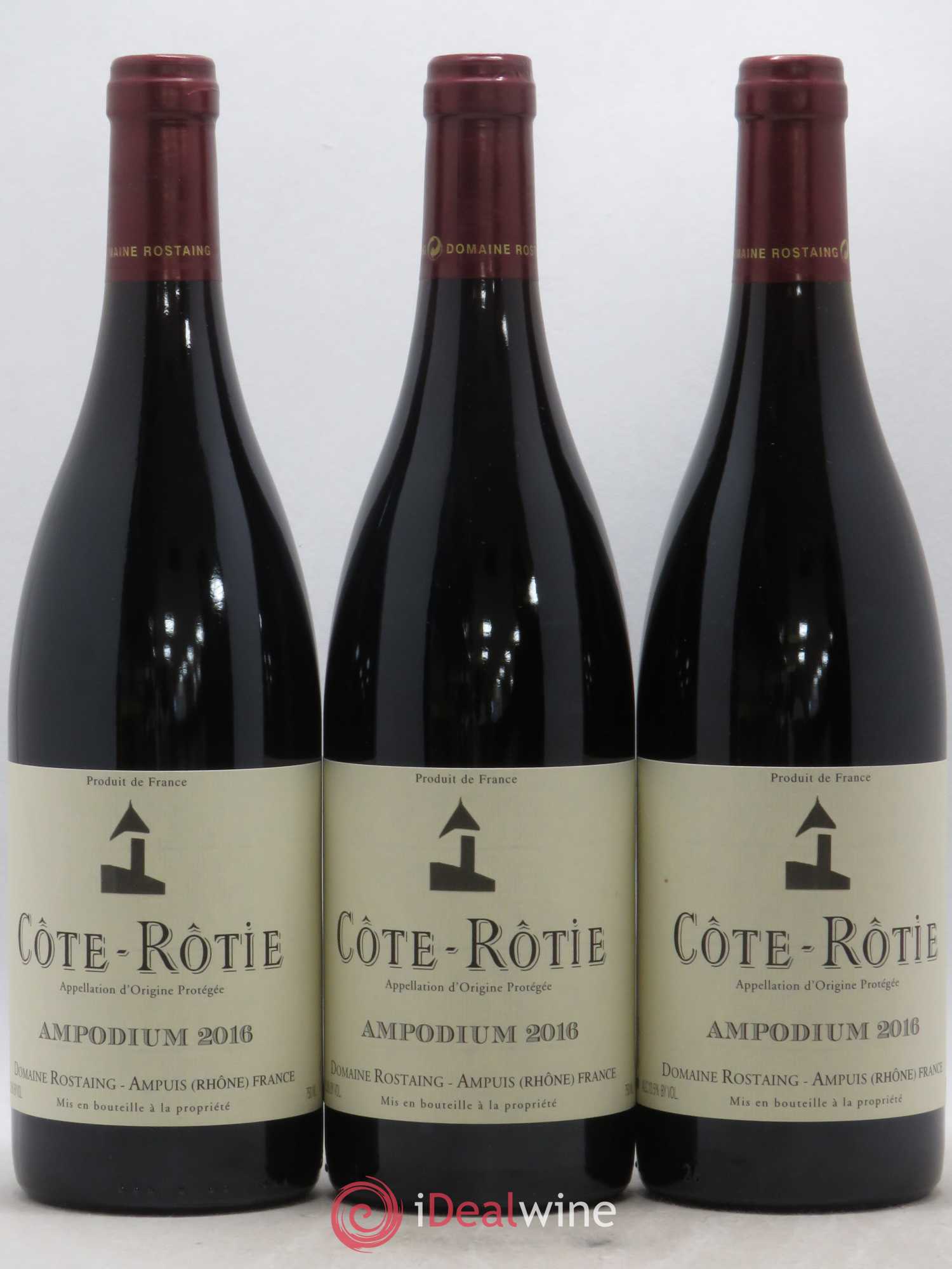 Côte-Rôtie Ampodium René Rostaing 2016 - Posten von 3 Flaschen - 0