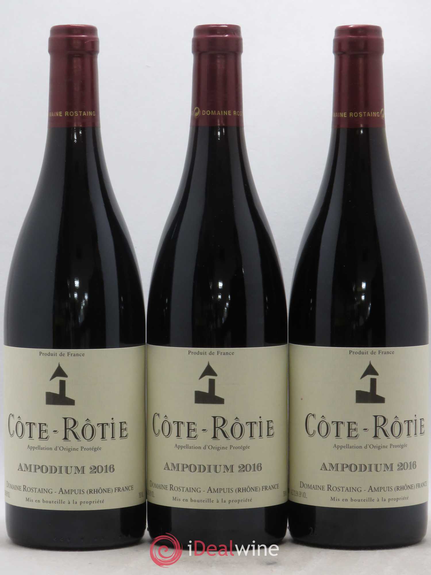 Côte-Rôtie Ampodium René Rostaing 2016 - Lot of 3 bottles - 0