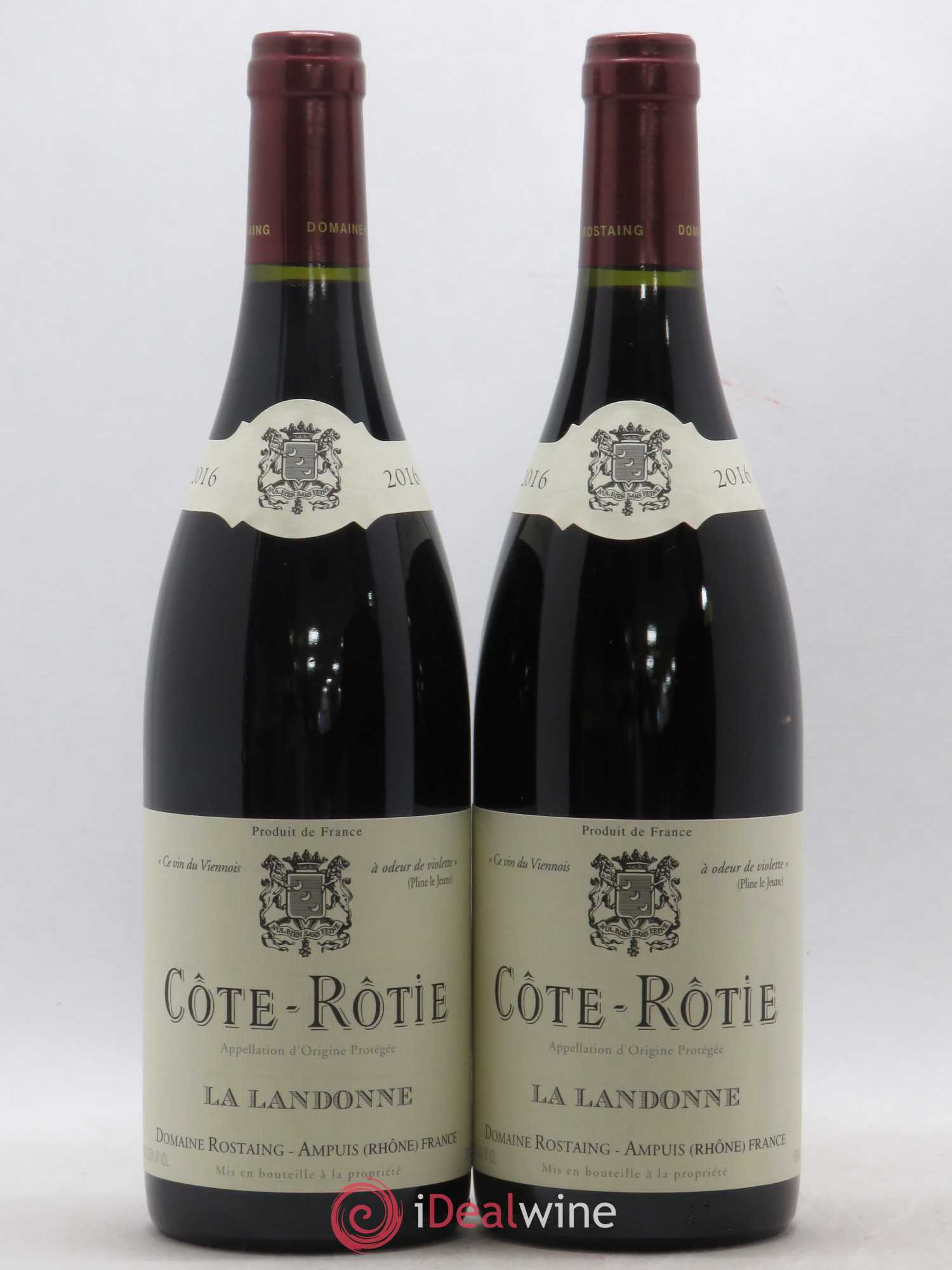 Côte-Rôtie La Landonne René Rostaing 2016 - Lot of 2 bottles - 0