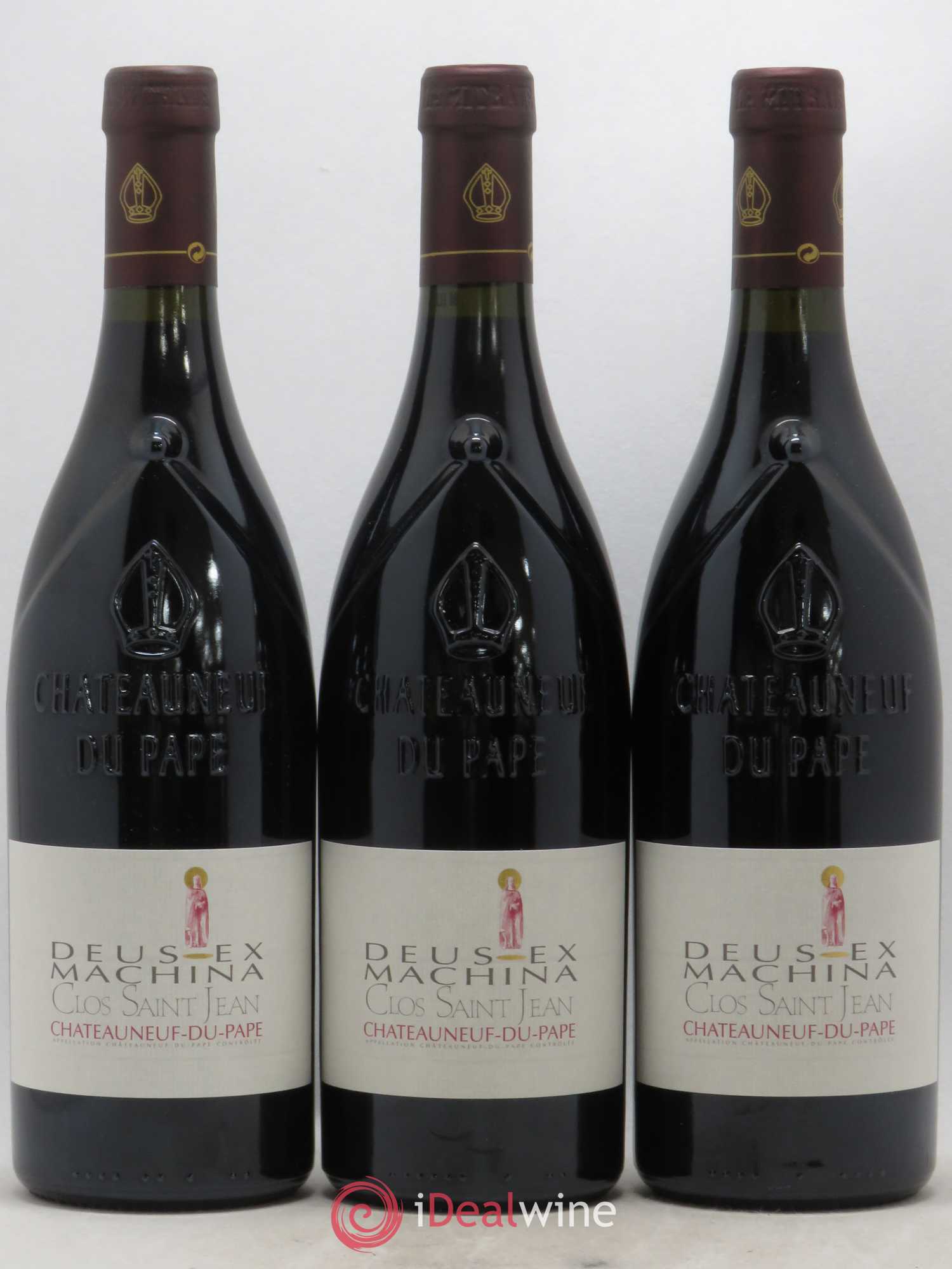 Châteauneuf-du-Pape Clos Saint-Jean Deus Ex Machina Pascal et Vincent Maurel 2011 - Lot de 3 bouteilles - 0