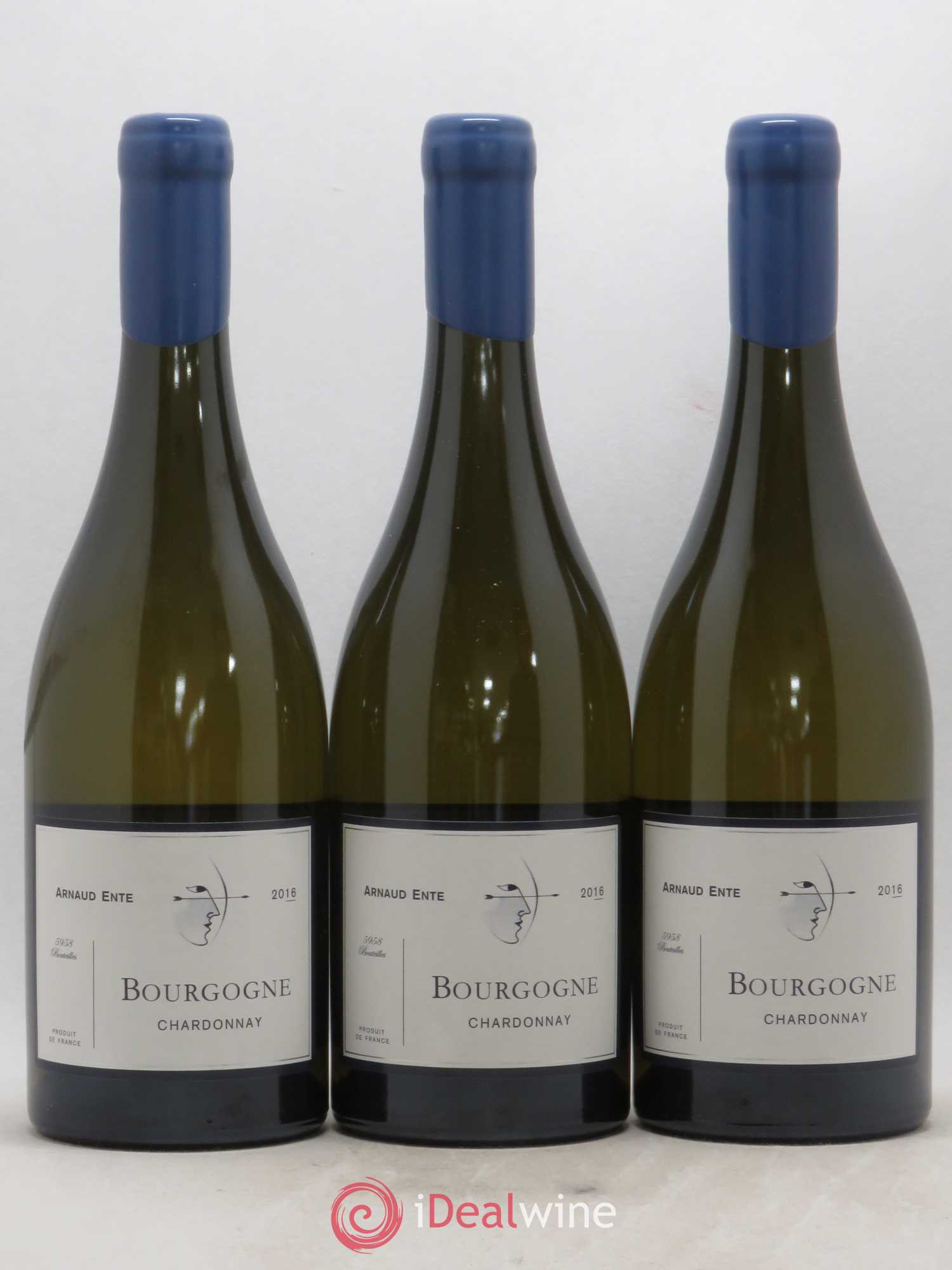 Bourgogne Chardonnay Arnaud Ente 2016 - Lot de 3 bouteilles - 0