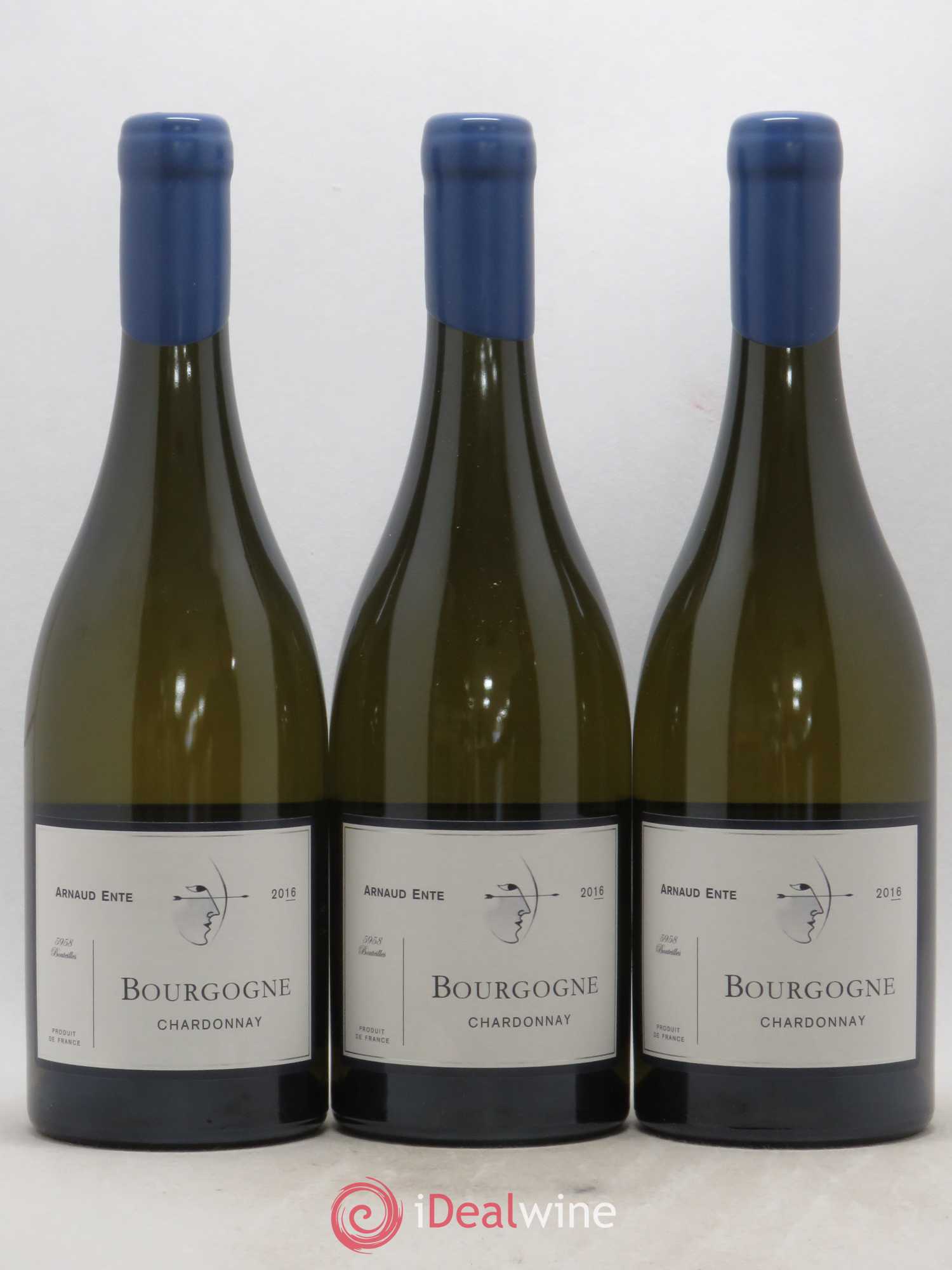 Bourgogne Chardonnay Arnaud Ente 2016 - Lot de 3 bouteilles - 0