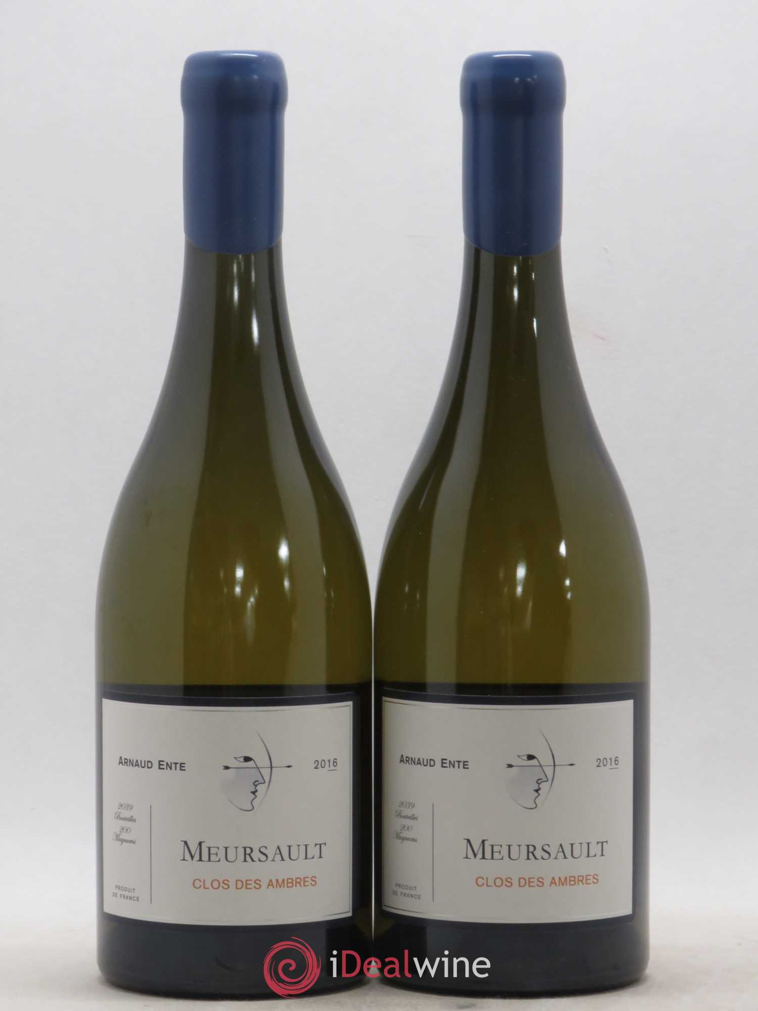 Meursault Clos des Ambres Arnaud Ente 2016 - Lot de 2 bouteilles - 0