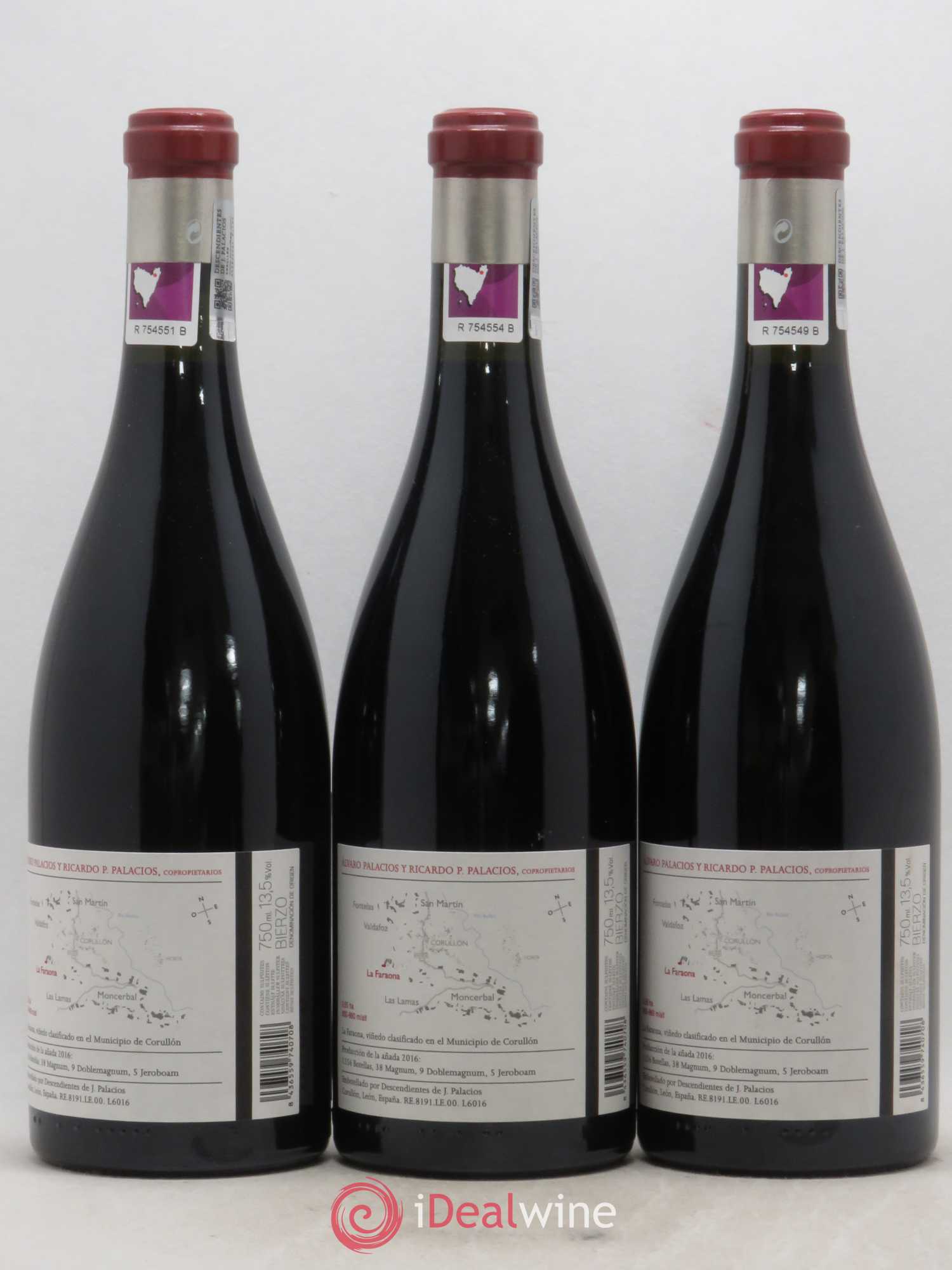 Bierzo DO Descendientes de J. Palacios La Faraona 2016 - Lot of 3 bottles - 1