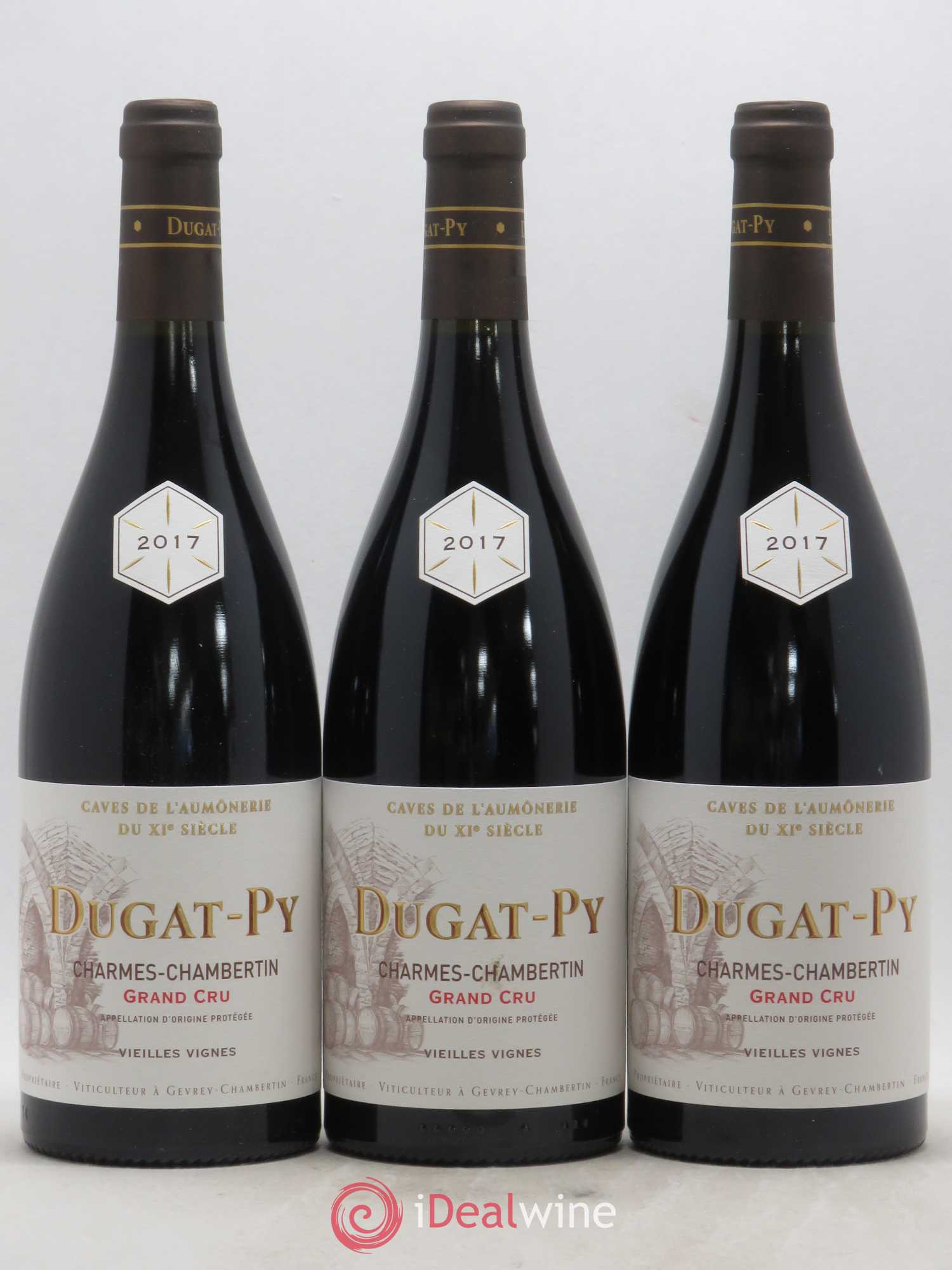 Charmes-Chambertin Grand Cru Dugat-Py 2017 - Lot de 3 bouteilles - 0