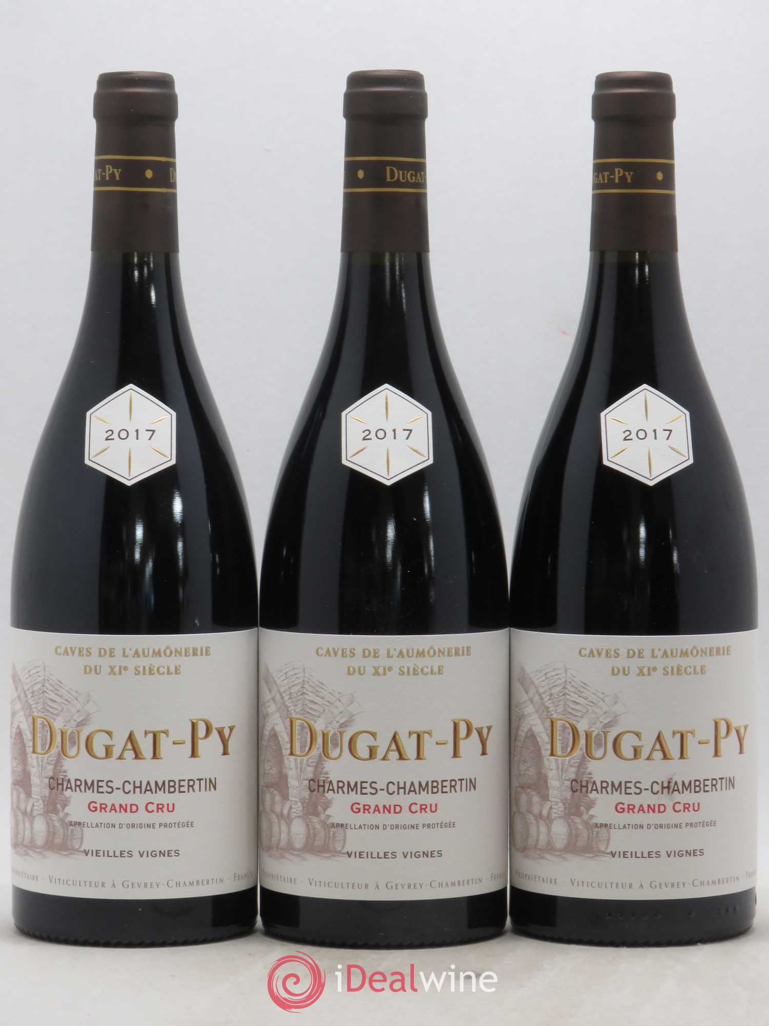 Charmes-Chambertin Grand Cru Dugat-Py 2017 - Lot de 3 bouteilles - 0
