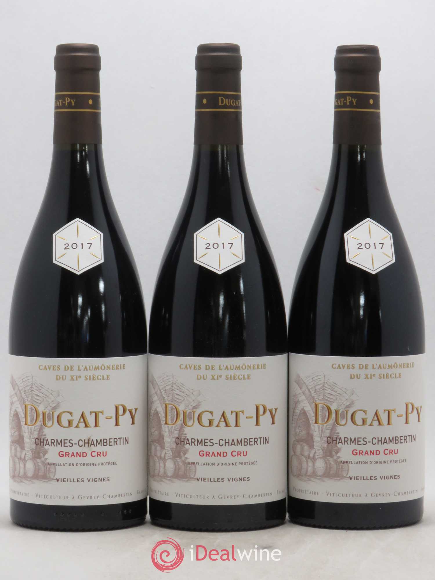 Charmes-Chambertin Grand Cru Dugat-Py 2017 - Lot de 3 bouteilles - 0
