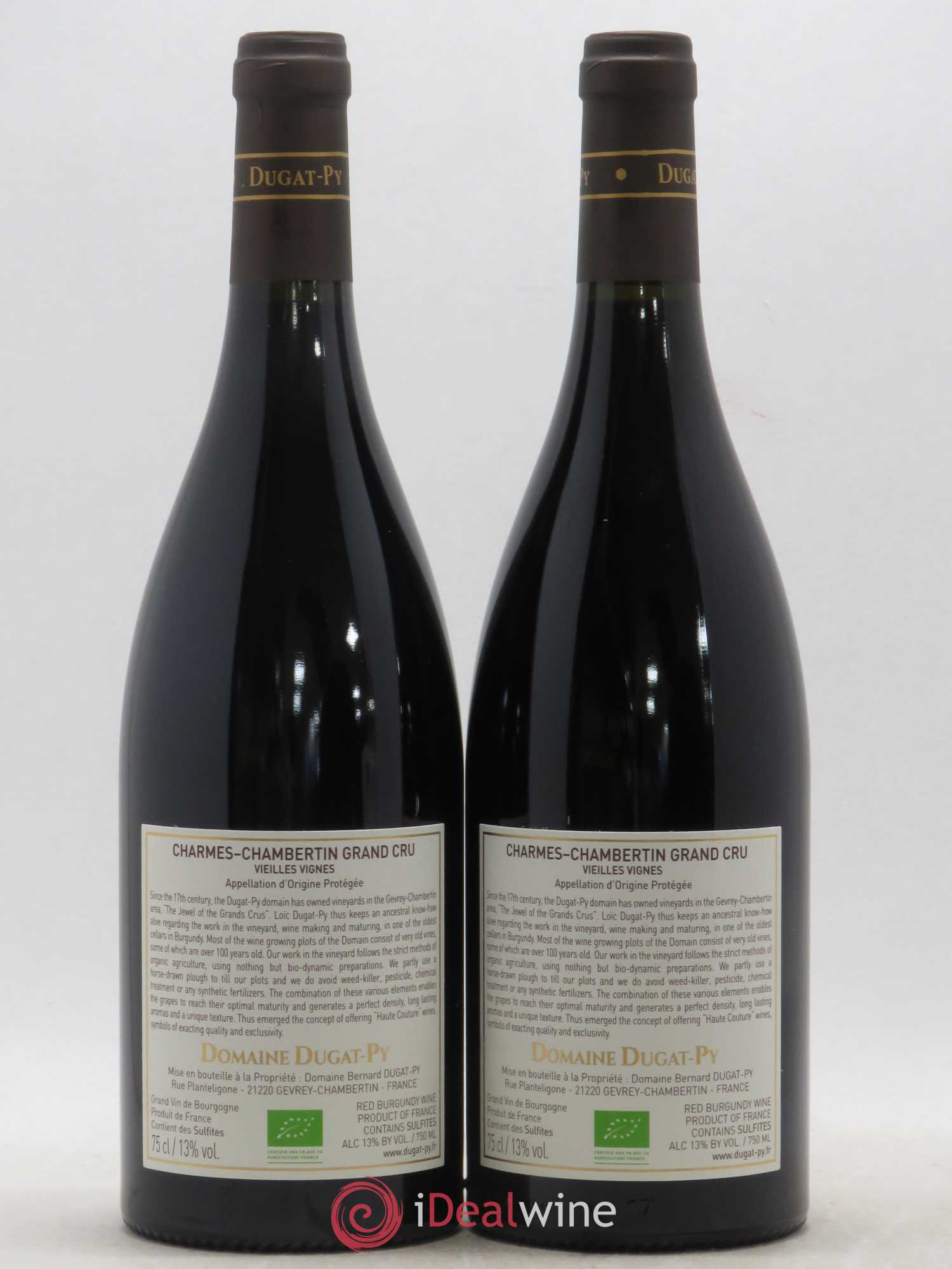 Charmes-Chambertin Grand Cru Dugat-Py 2017 - Lot de 2 bouteilles - 1