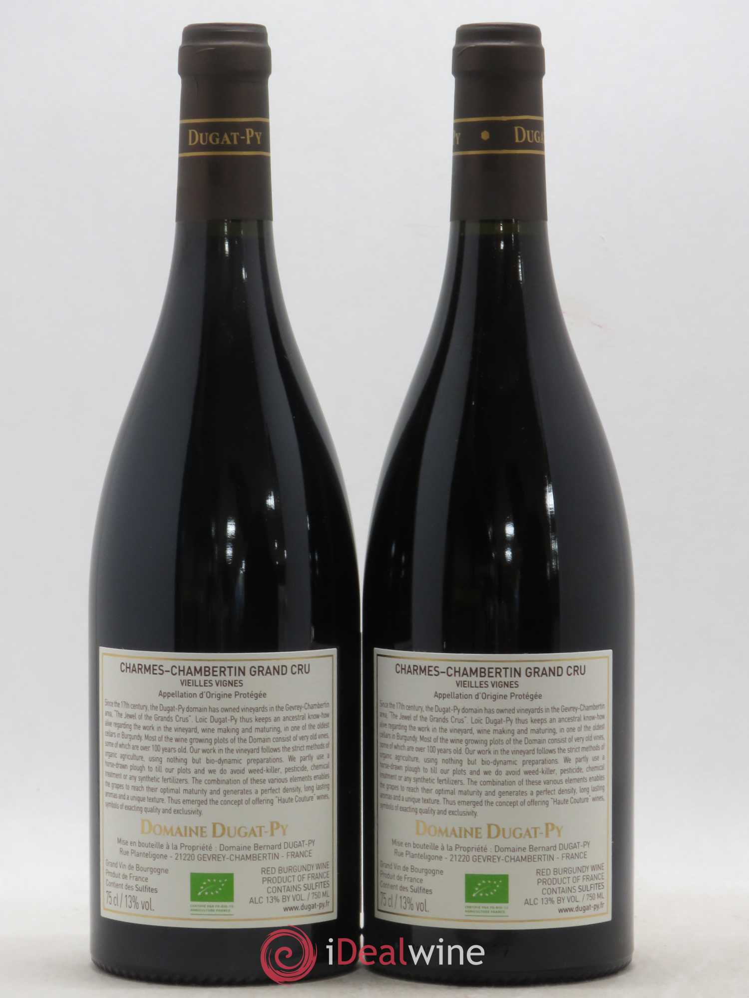 Charmes-Chambertin Grand Cru Dugat-Py 2017 - Lot de 2 bouteilles - 1