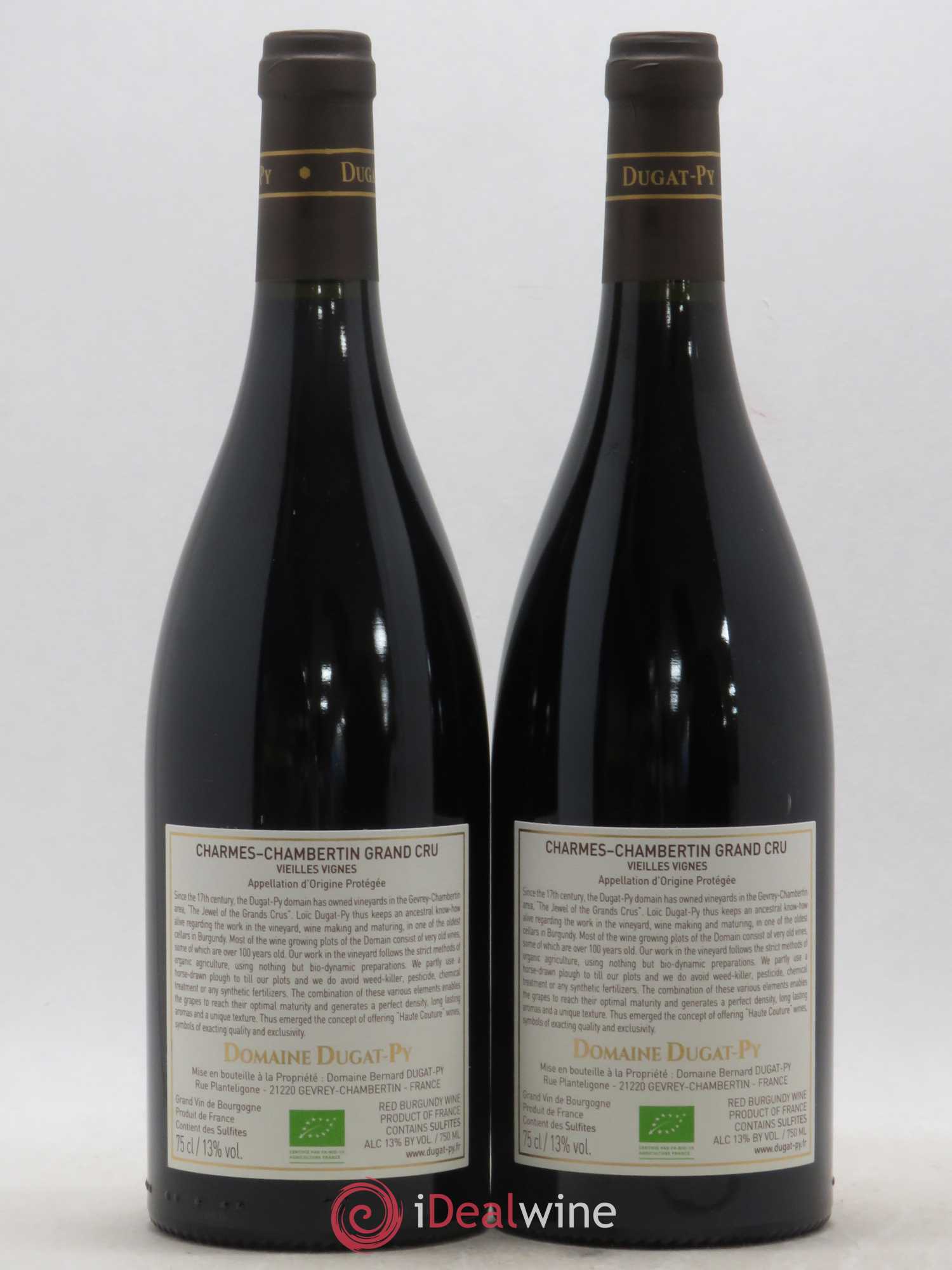 Charmes-Chambertin Grand Cru Dugat-Py 2017 - Lot de 2 bouteilles - 1