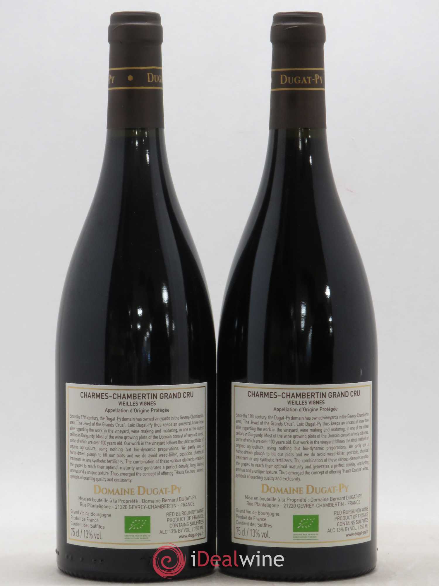 Charmes-Chambertin Grand Cru Dugat-Py 2017 - Lot de 2 bouteilles - 1