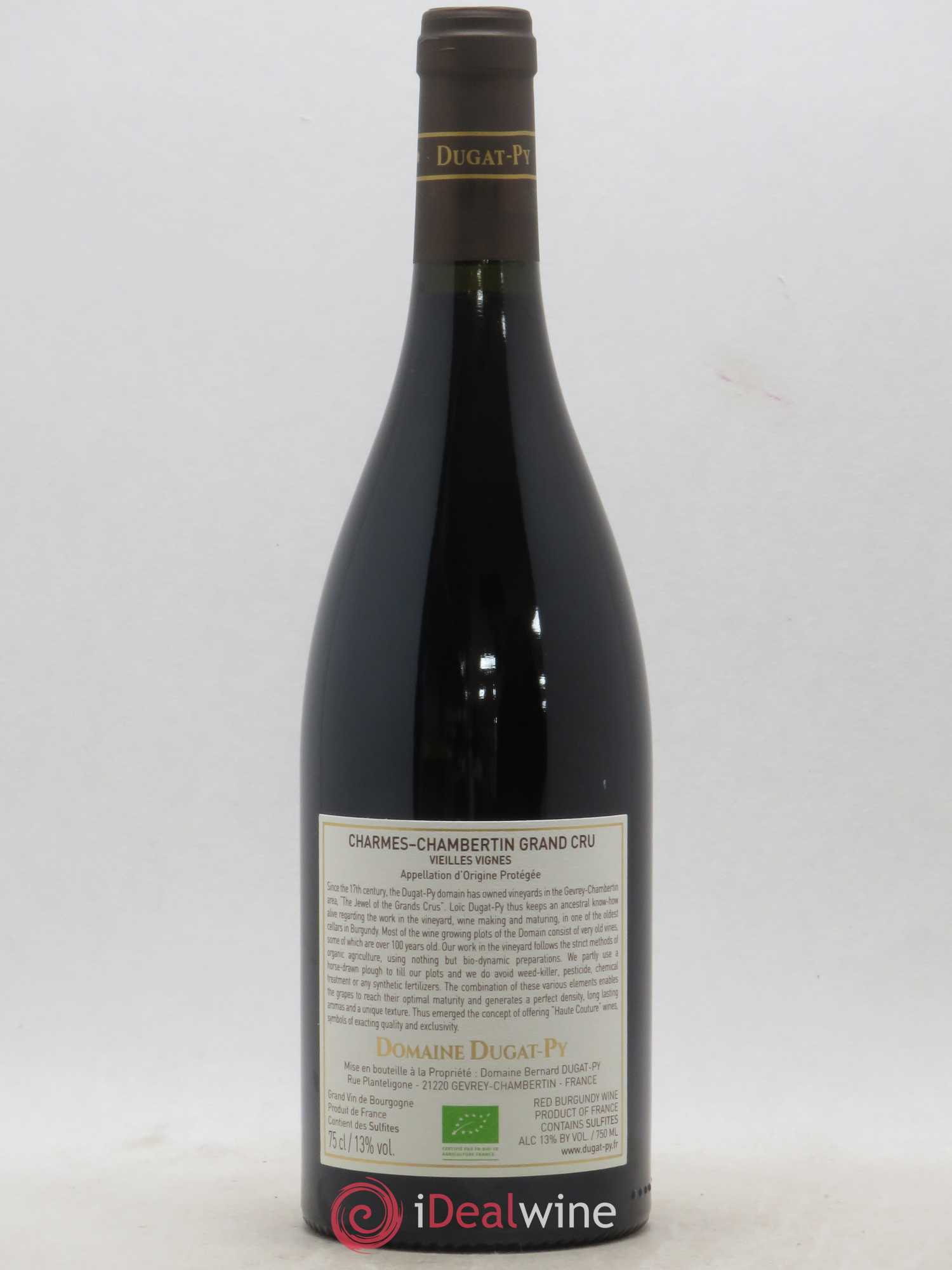 Charmes-Chambertin Grand Cru Dugat-Py 2017 - Lot de 1 bouteille - 1