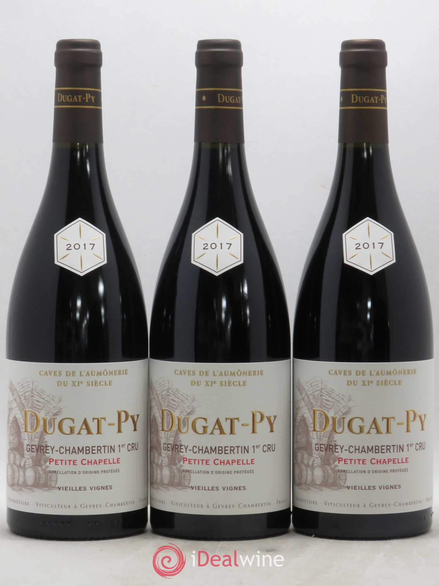 Gevrey-Chambertin 1er Cru Petite Chapelle Vieilles Vignes Dugat-Py 2017 - Lot de 3 bouteilles - 0