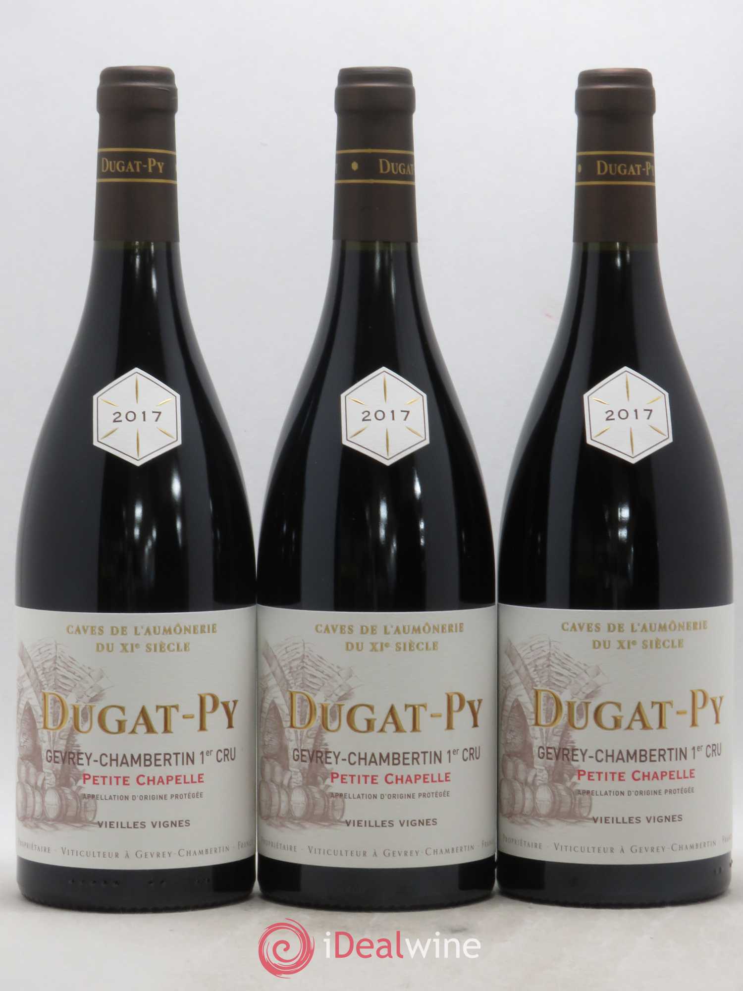 Gevrey-Chambertin 1er Cru Petite Chapelle Vieilles Vignes Dugat-Py 2017 - Lot de 3 bouteilles - 0