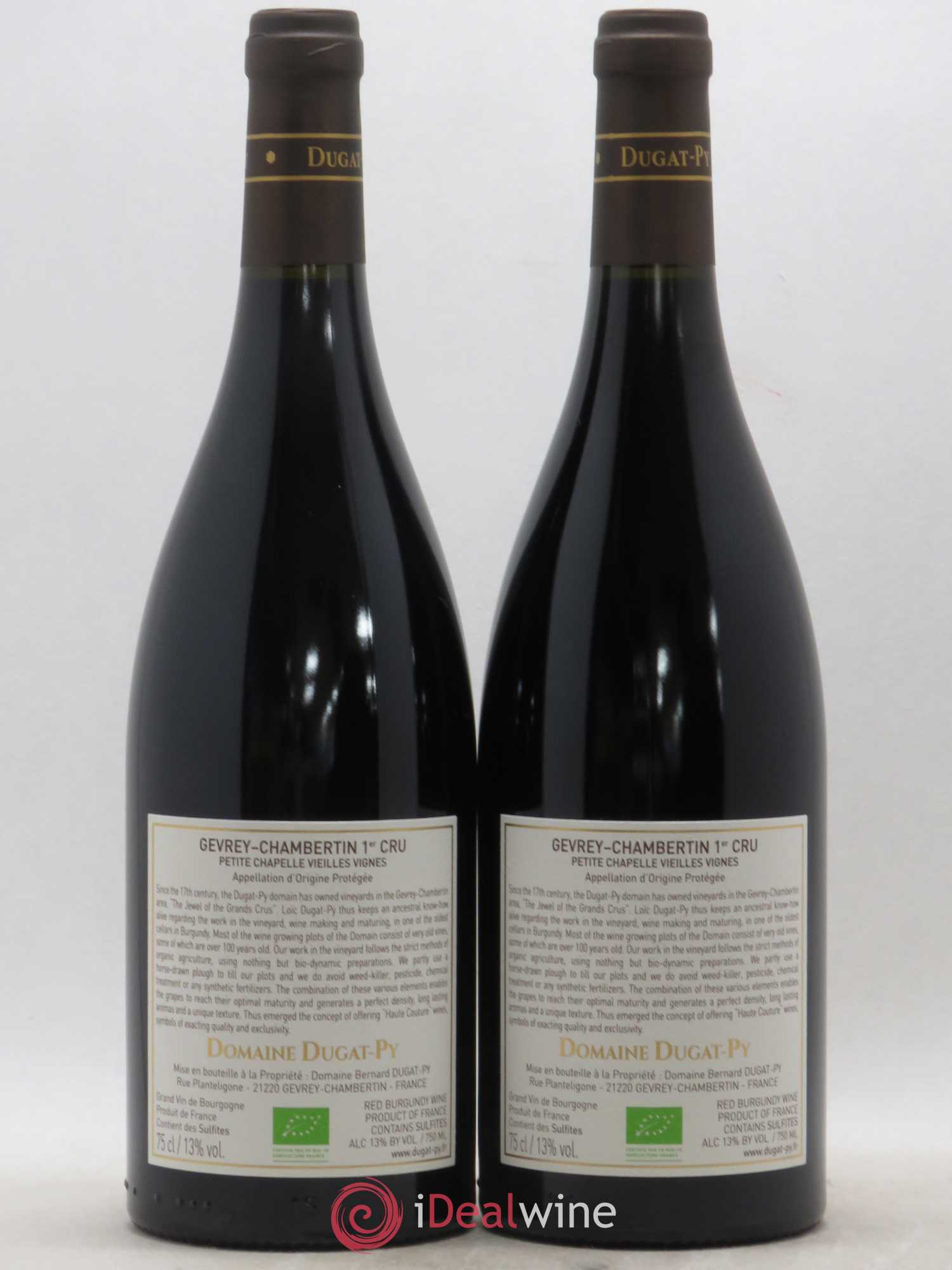 Gevrey-Chambertin 1er Cru Petite Chapelle Vieilles Vignes Dugat-Py 2017 - Lot de 2 bouteilles - 1