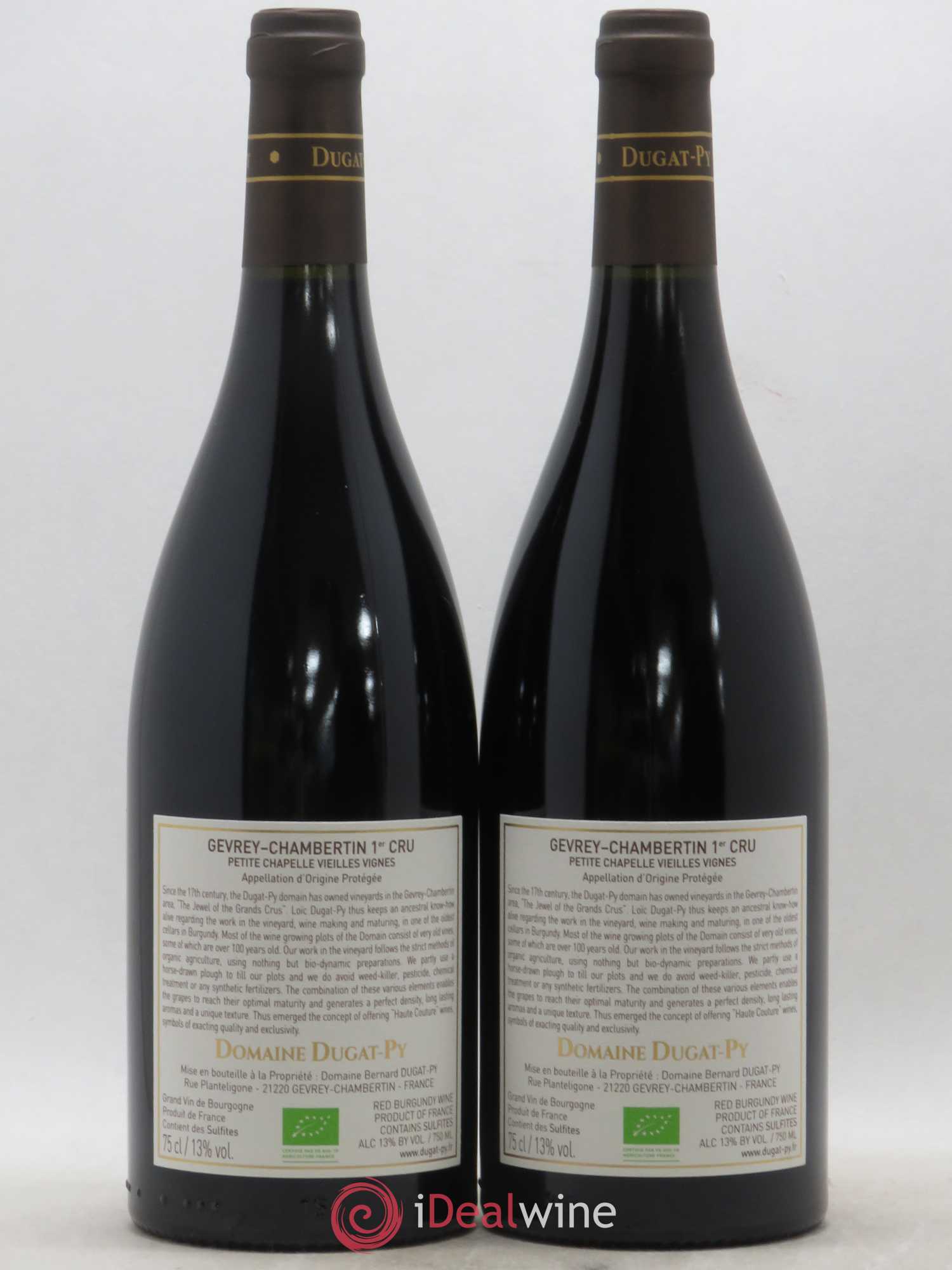 Gevrey-Chambertin 1er Cru Petite Chapelle Vieilles Vignes Dugat-Py 2017 - Lot de 2 bouteilles - 1