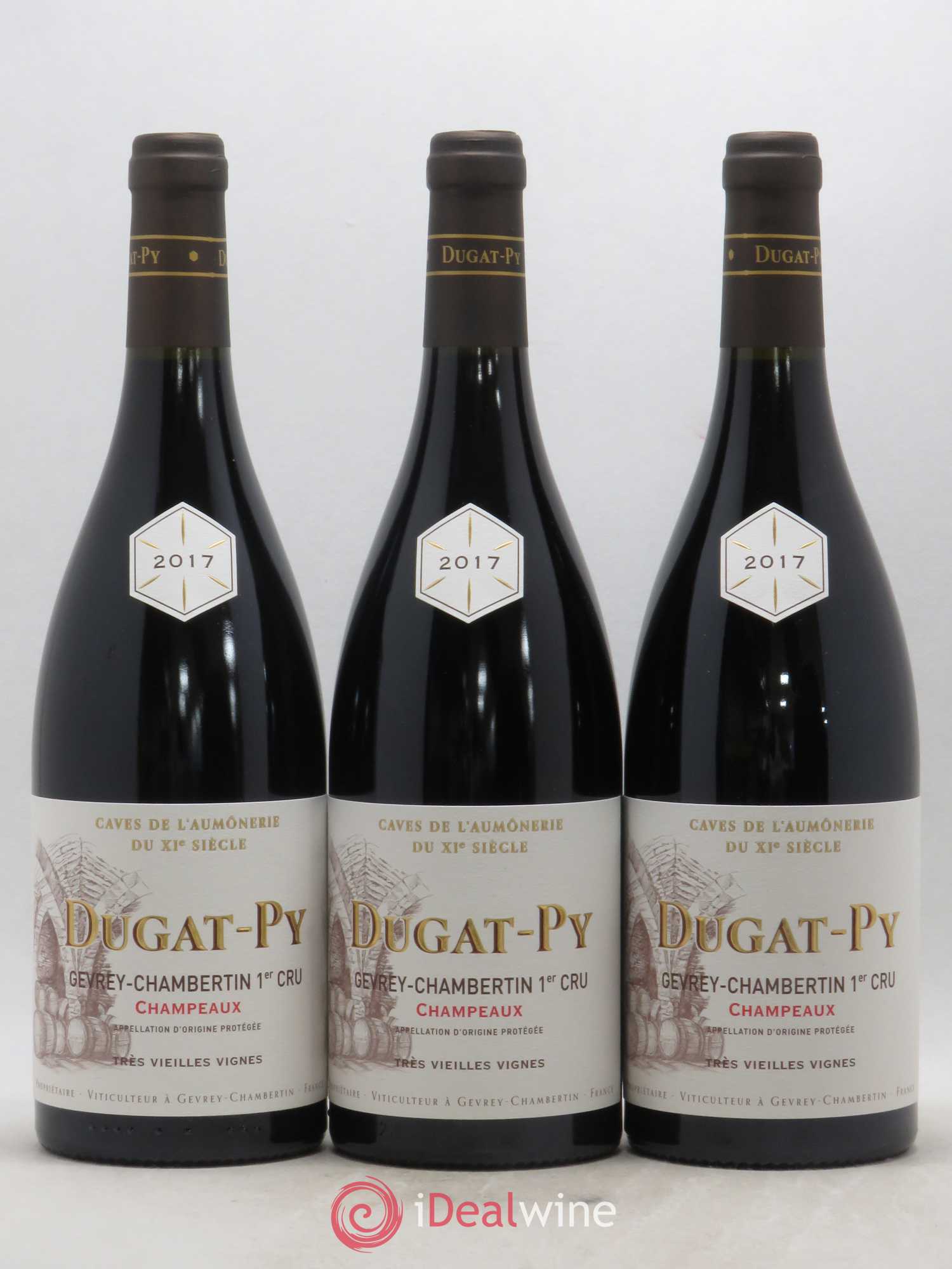 Gevrey-Chambertin 1er Cru Champeaux Dugat-Py 2017 - Lot de 3 bouteilles - 0
