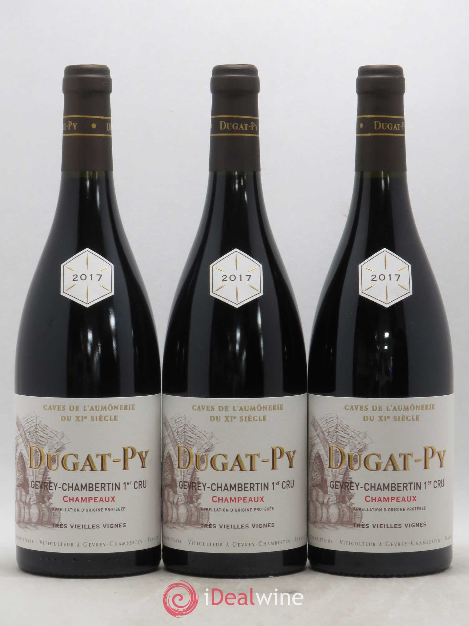 Gevrey-Chambertin 1er Cru Champeaux Dugat-Py 2017 - Lot de 3 bouteilles - 0