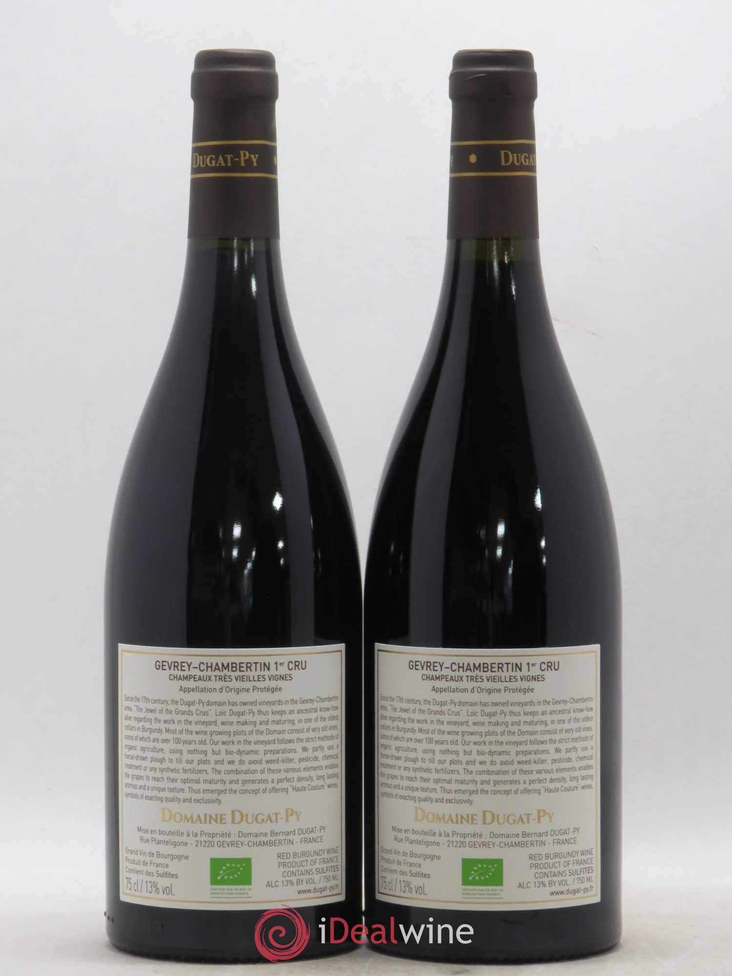 Gevrey-Chambertin 1er Cru Champeaux Dugat-Py 2017 - Lot de 2 bouteilles - 1