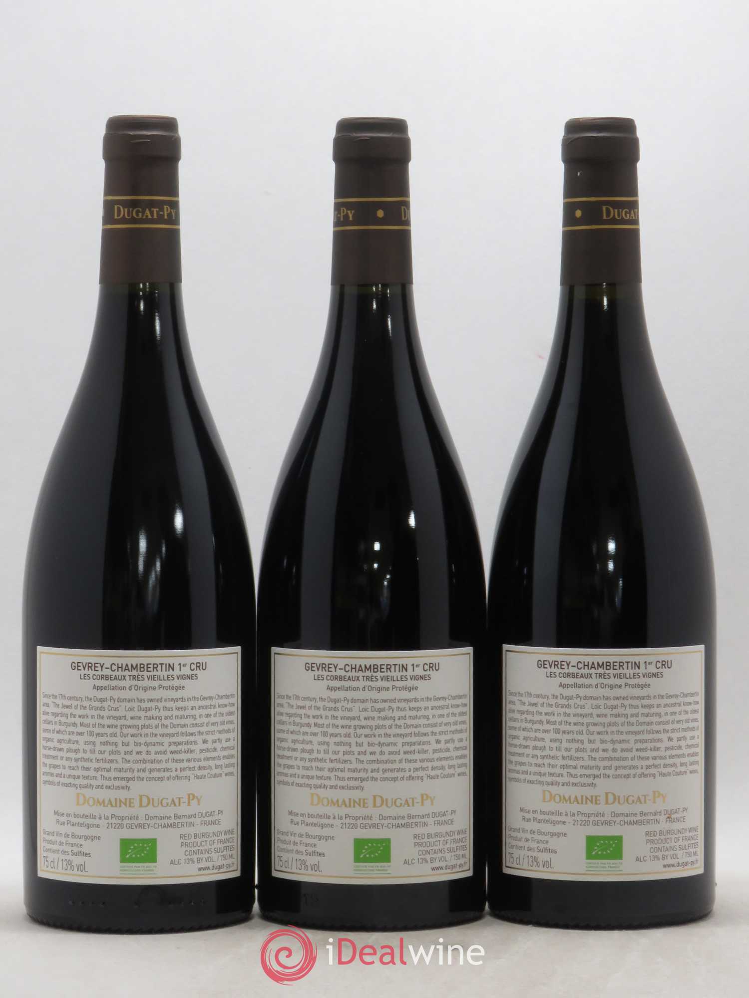 Gevrey-Chambertin 1er Cru Les Corbeaux Dugat-Py 2017 - Lot de 3 bouteilles - 1