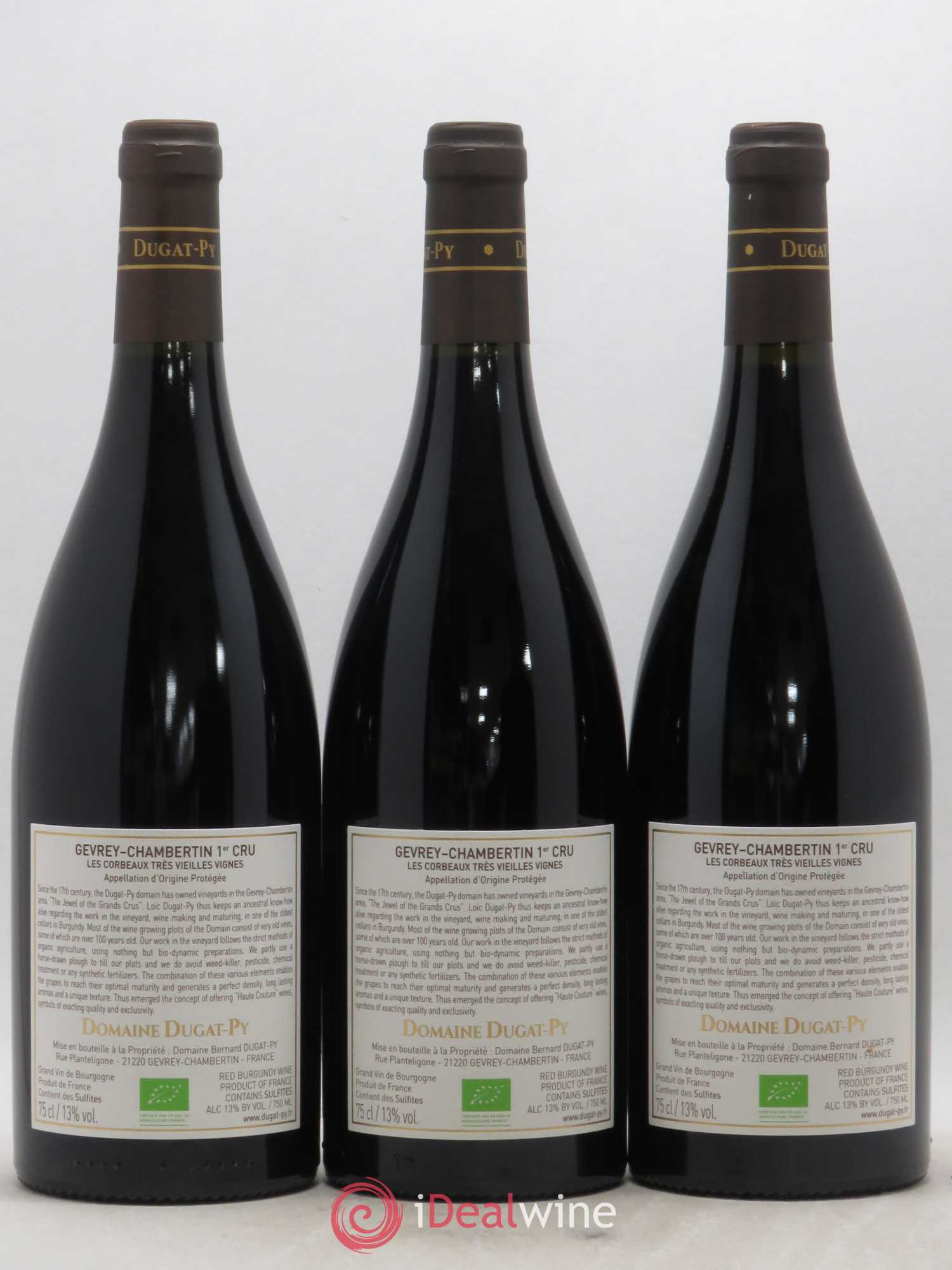 Gevrey-Chambertin 1er Cru Les Corbeaux Dugat-Py 2017 - Lot de 3 bouteilles - 1