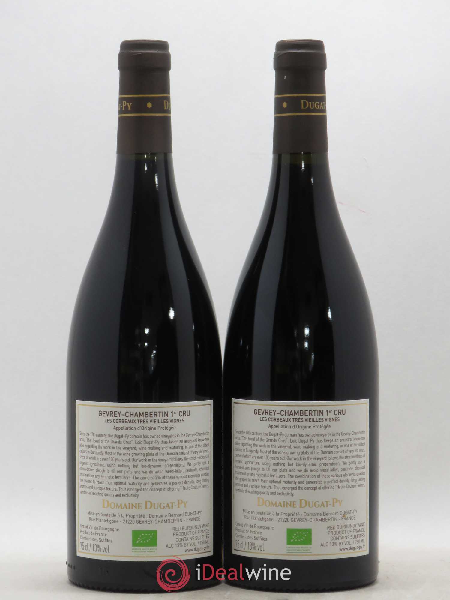 Gevrey-Chambertin 1er Cru Les Corbeaux Dugat-Py 2017 - Lot de 2 bouteilles - 1