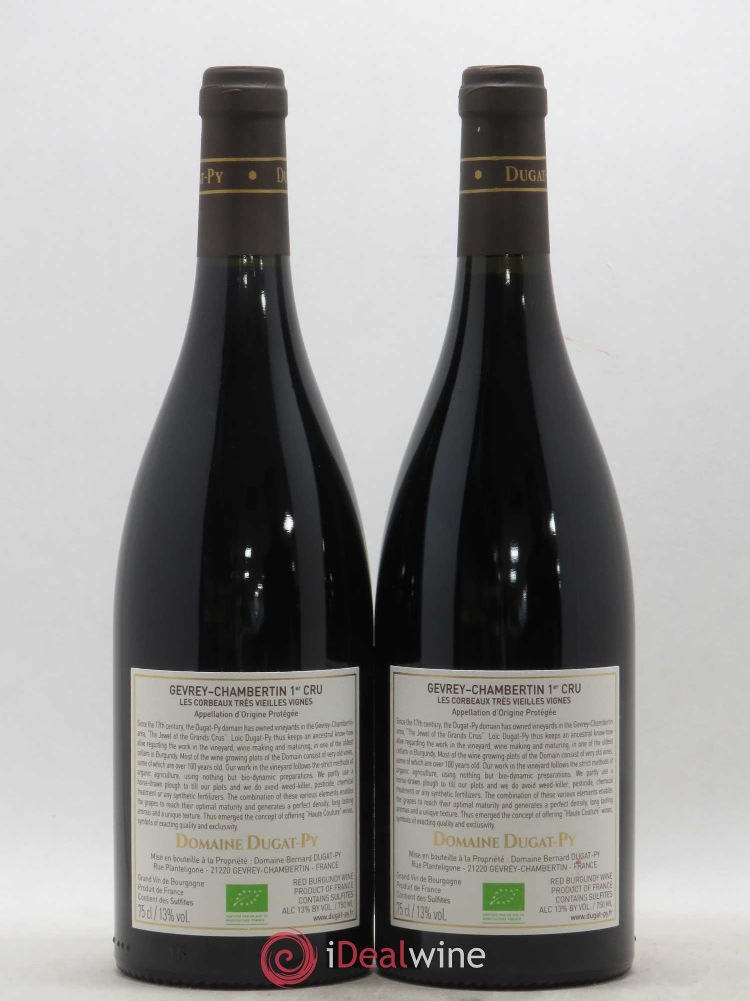 Gevrey-Chambertin 1er Cru Les Corbeaux Dugat-Py 2017 - Lot de 2 bouteilles - 1