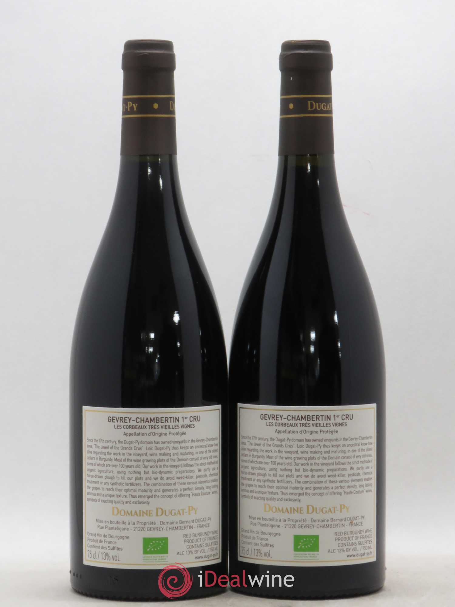 Gevrey-Chambertin 1er Cru Les Corbeaux Dugat-Py 2017 - Lot de 2 bouteilles - 1