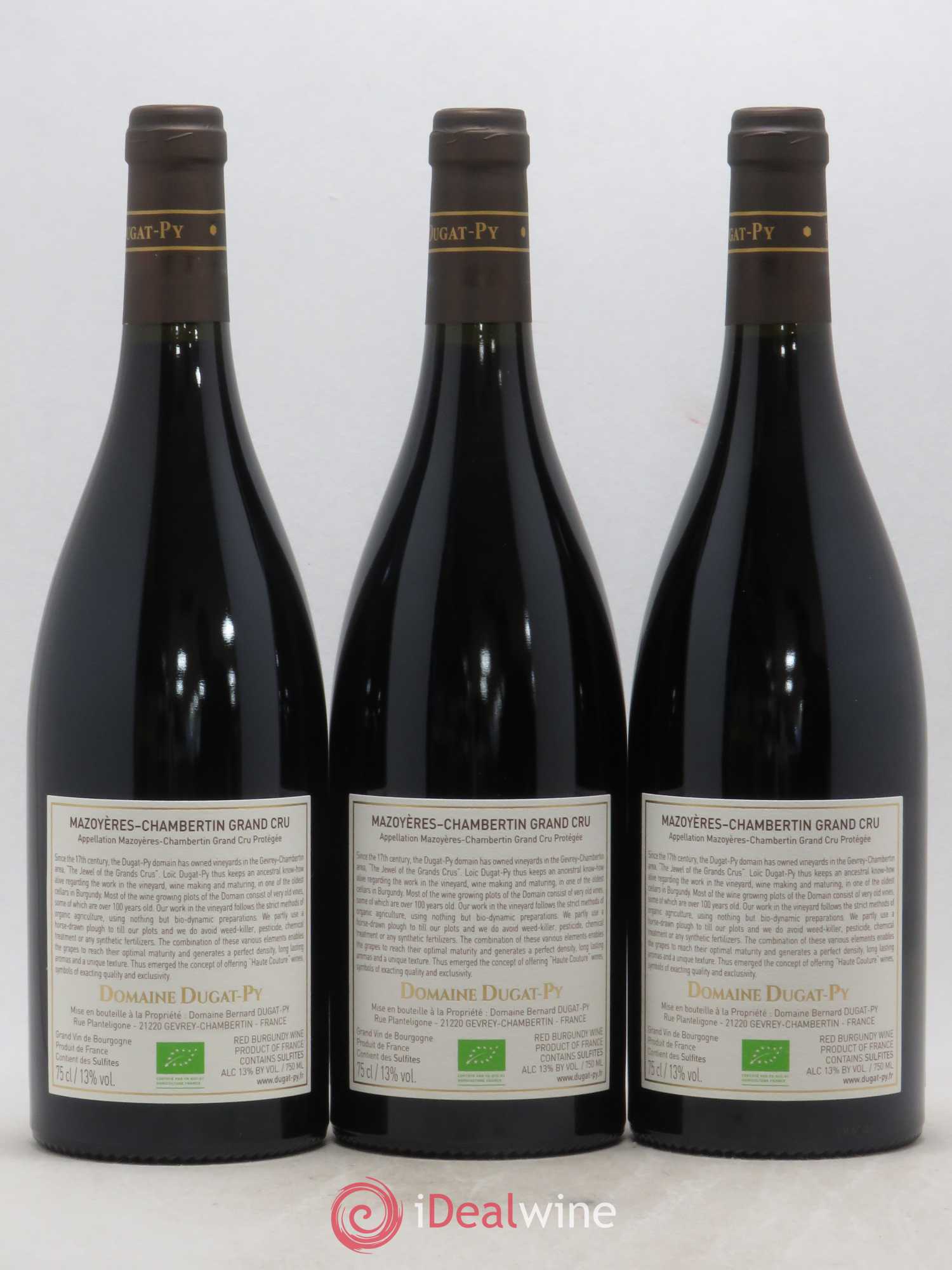 Mazoyères-Chambertin Grand Cru Dugat-Py 2017 - Lot de 3 bouteilles - 1