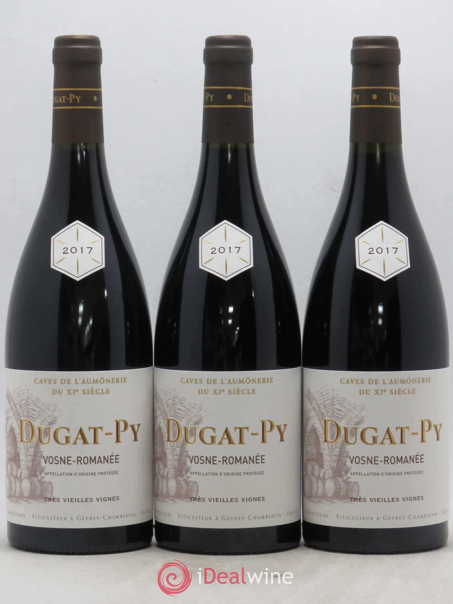Vosne-Romanée Dugat-Py 2017 - Lot de 3 bouteilles - 0