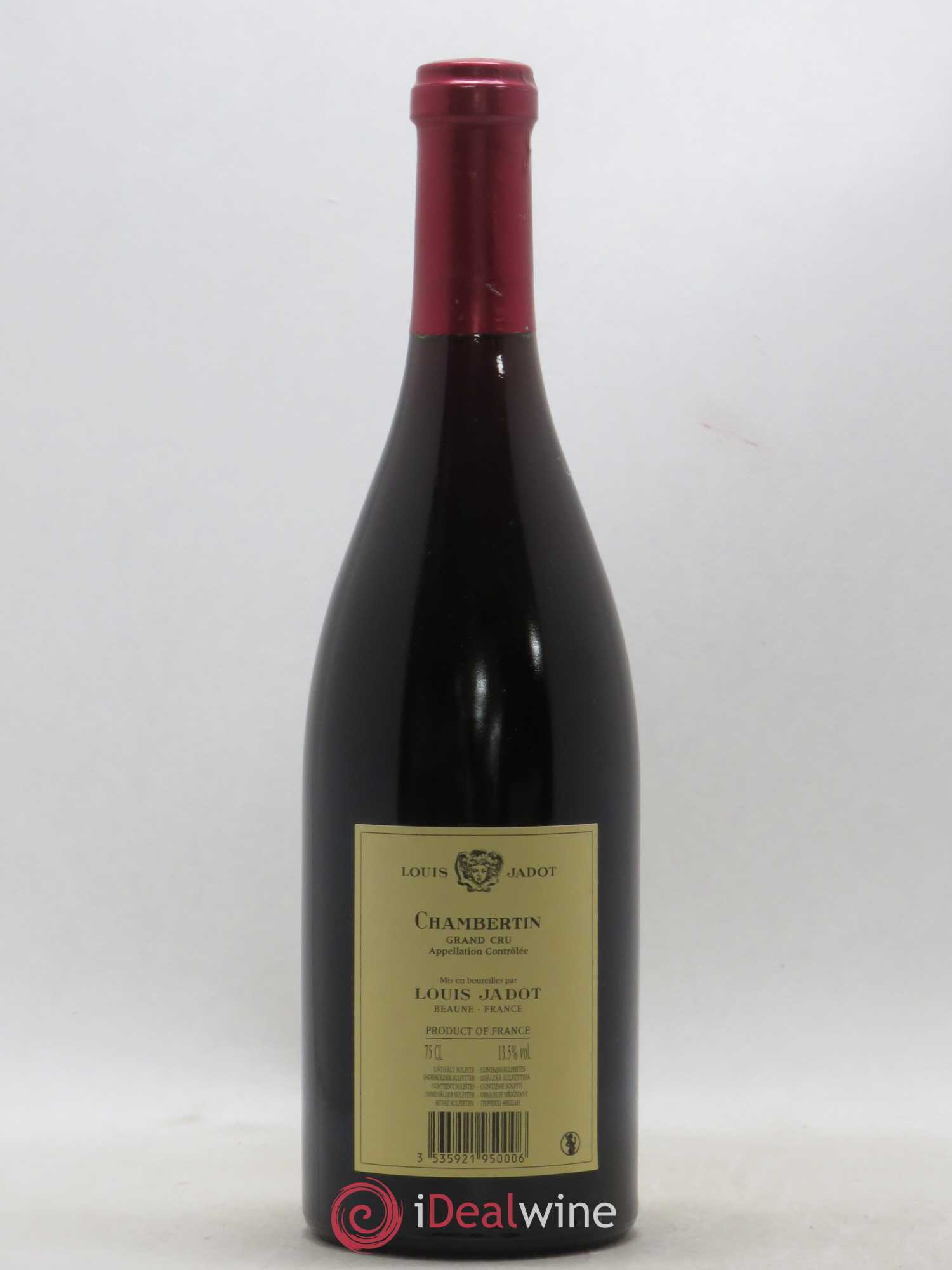 Chambertin Grand Cru Maison Louis Jadot 2012 - Lot de 1 bouteille - 1