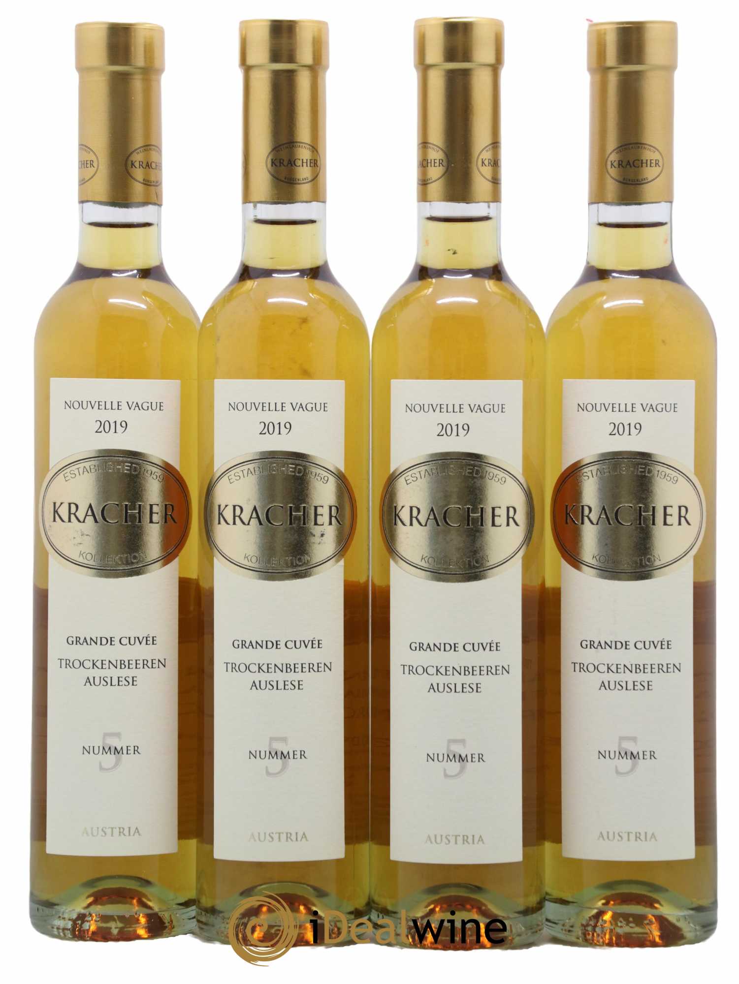 Autriche Trockenbeerenauslese Grande Cuvée Nummer 5 Kracher 2019 - Posten von 4 Demi-Flaschen - 0