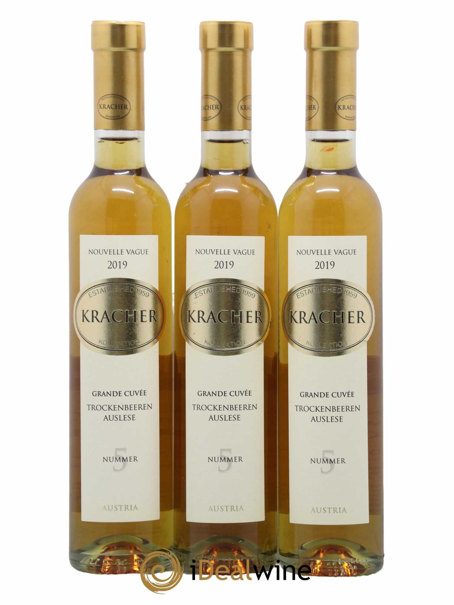 Autriche Trockenbeerenauslese Grande Cuvée Nummer 5 Kracher 2019 - Posten von 3 Demi-Flaschen - 0