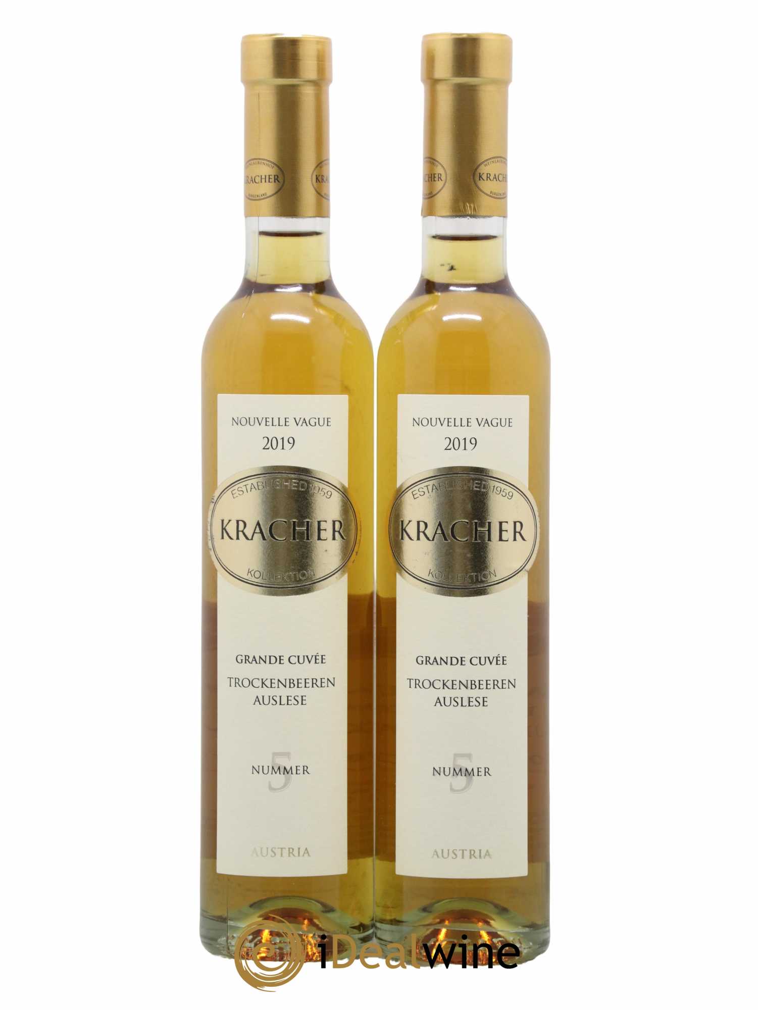 Autriche Trockenbeerenauslese Grande Cuvée Nummer 5 Kracher 2019 - Posten von 2 Demi-Flaschen - 0
