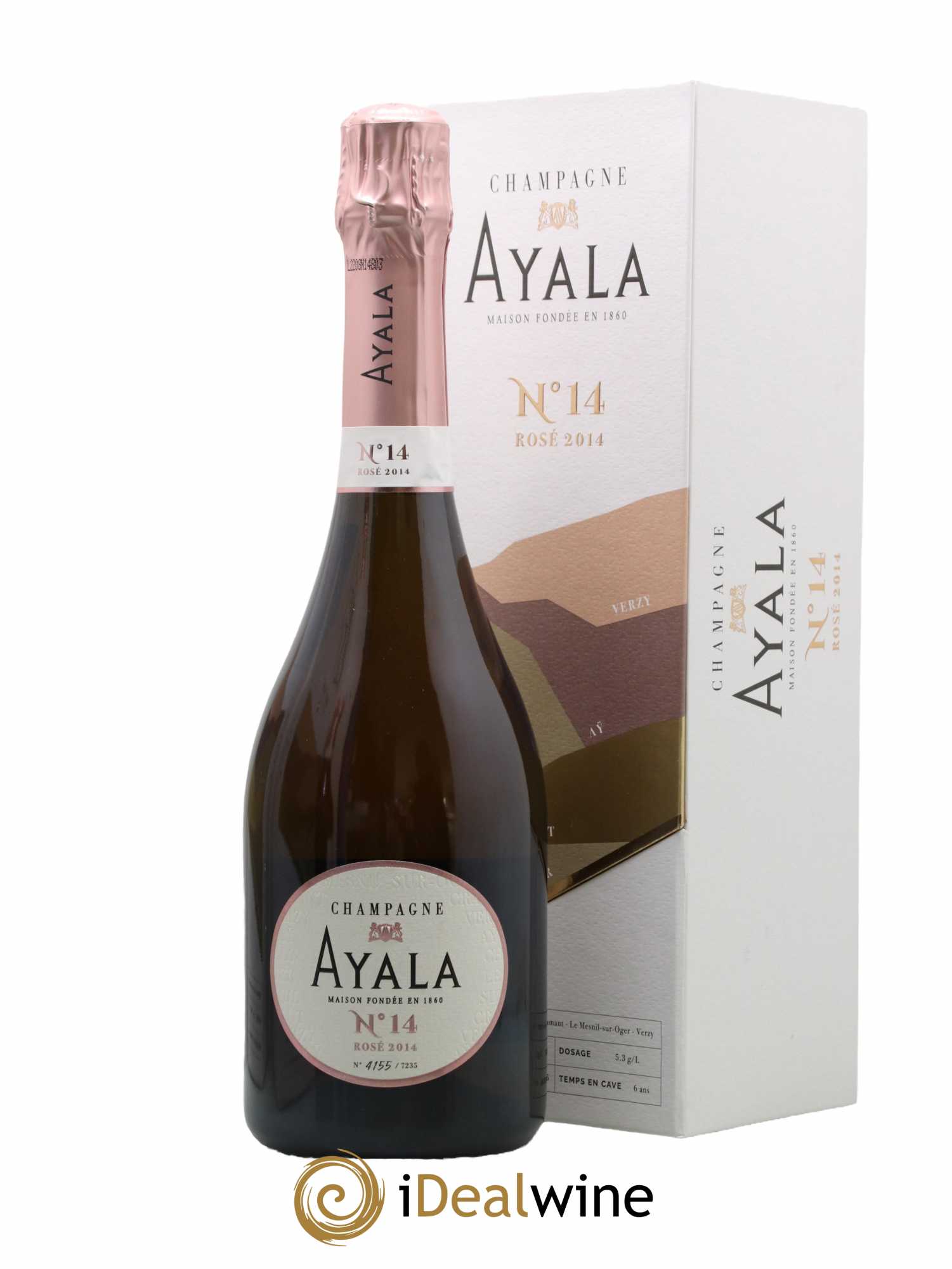 Champagne - Rosé N°14 Ayala 2014 - Lot de 1 bouteille - 0
