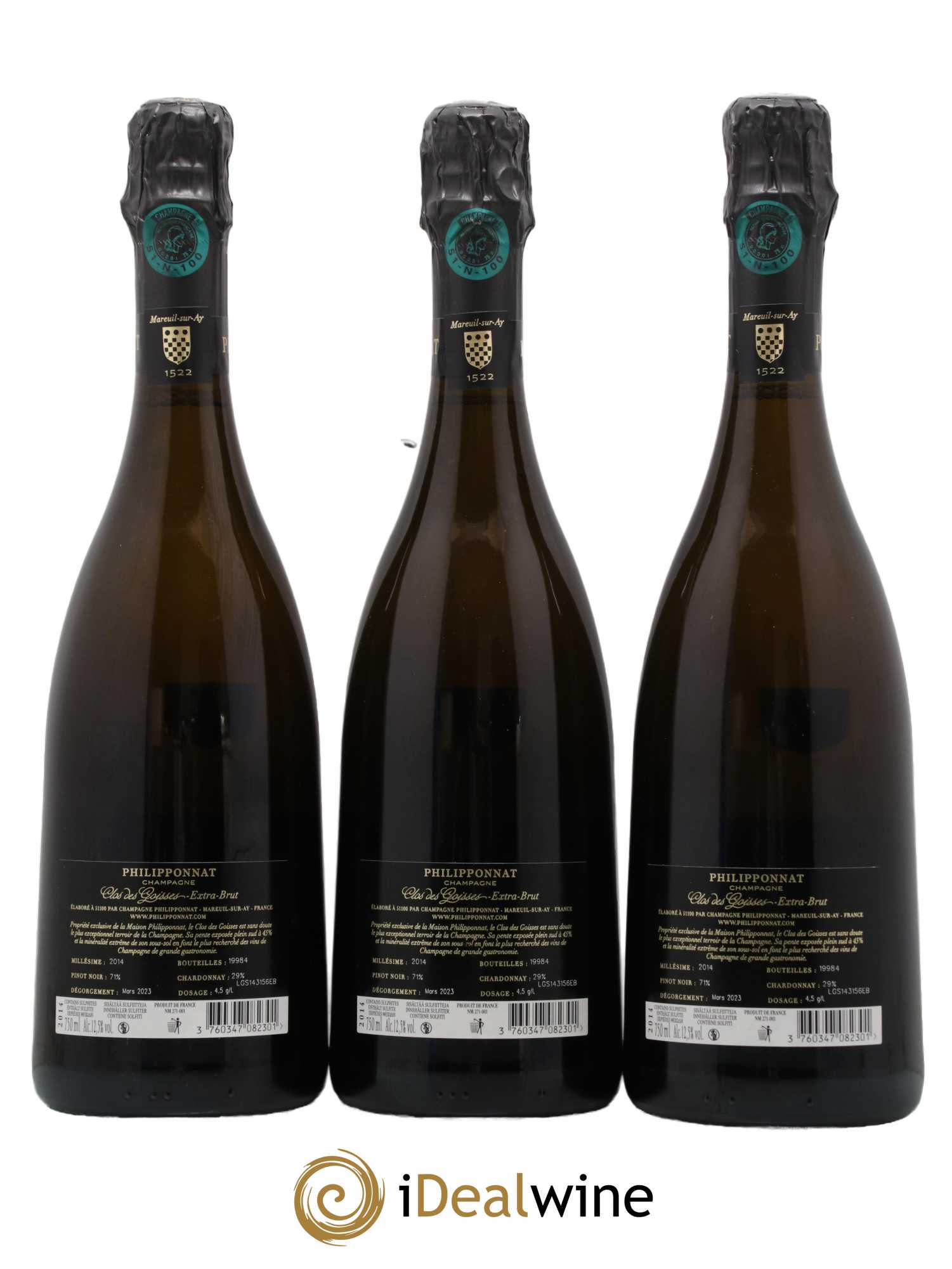Clos des Goisses Philipponnat 2014 - Lot de 3 bouteilles - 1