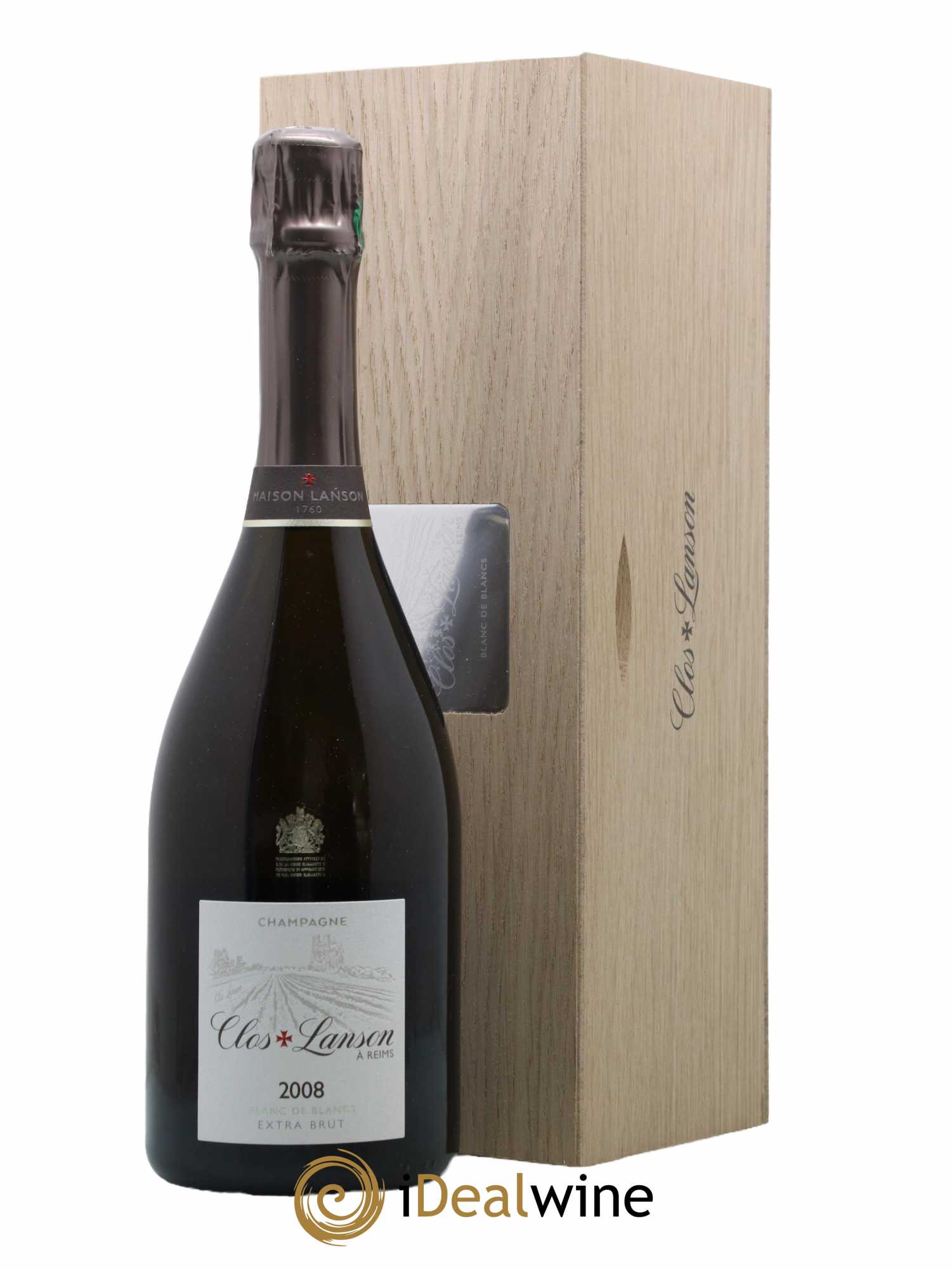 Champagne Lanson Extra Brut Blanc de Blancs 2008 - Lot de 1 bouteille - 0