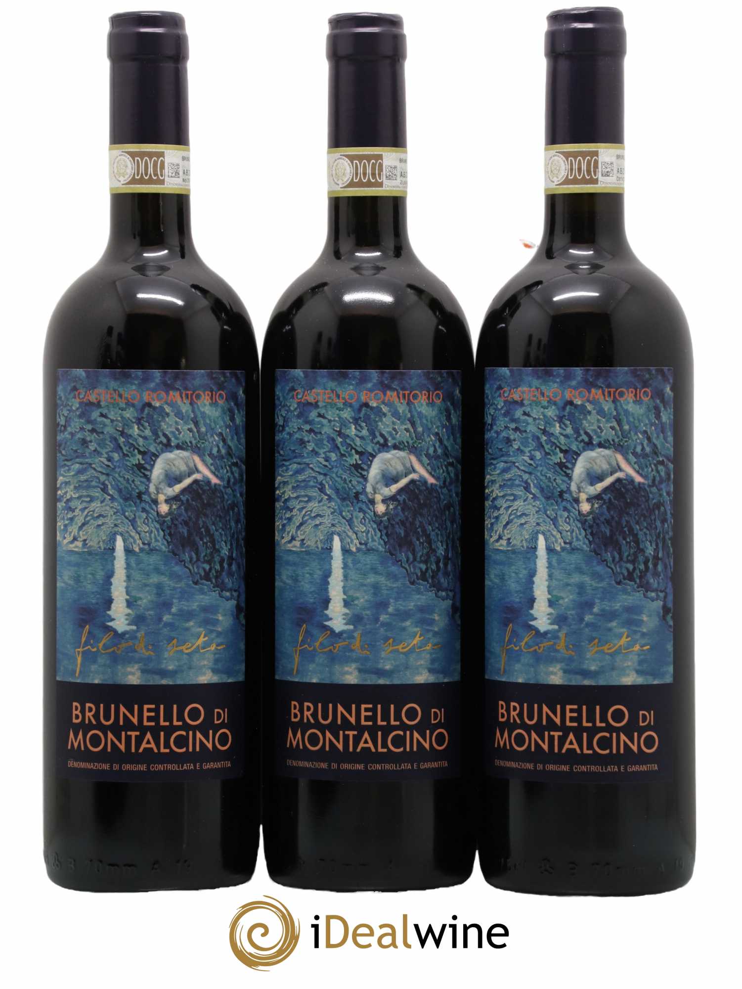 Brunello di Montalcino Filo di Seta Castello Romitorio 2017 - Lot de 6 bouteilles - 1