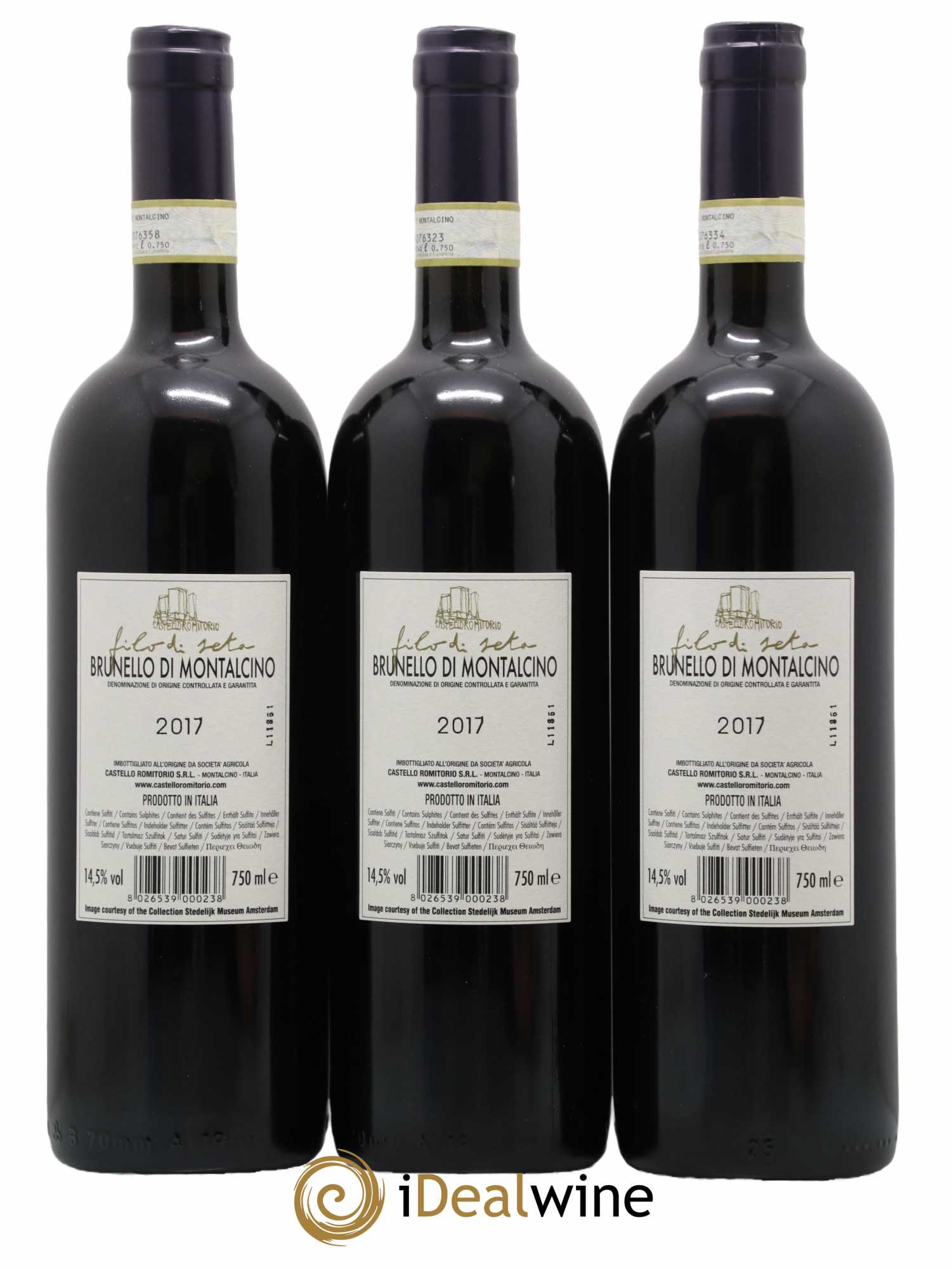 Brunello di Montalcino Filo di Seta Castello Romitorio 2017 - Lot de 3 bouteilles - 1